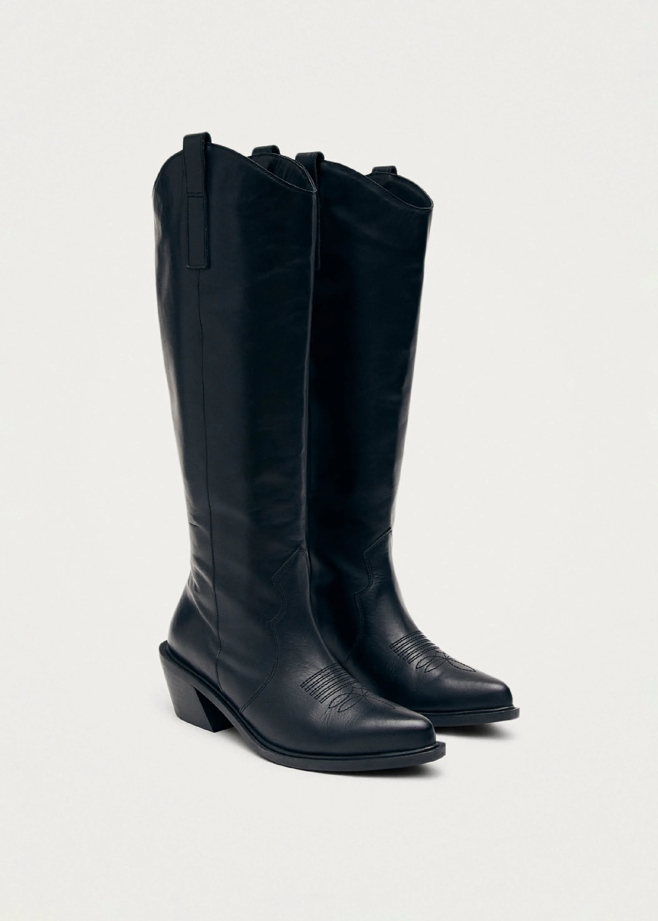 Mount Black Leather Boots sold by Alohas product image thumbnail 4