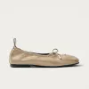 Rosalind Onix Beige Leather Ballet Flats sold by Alohas