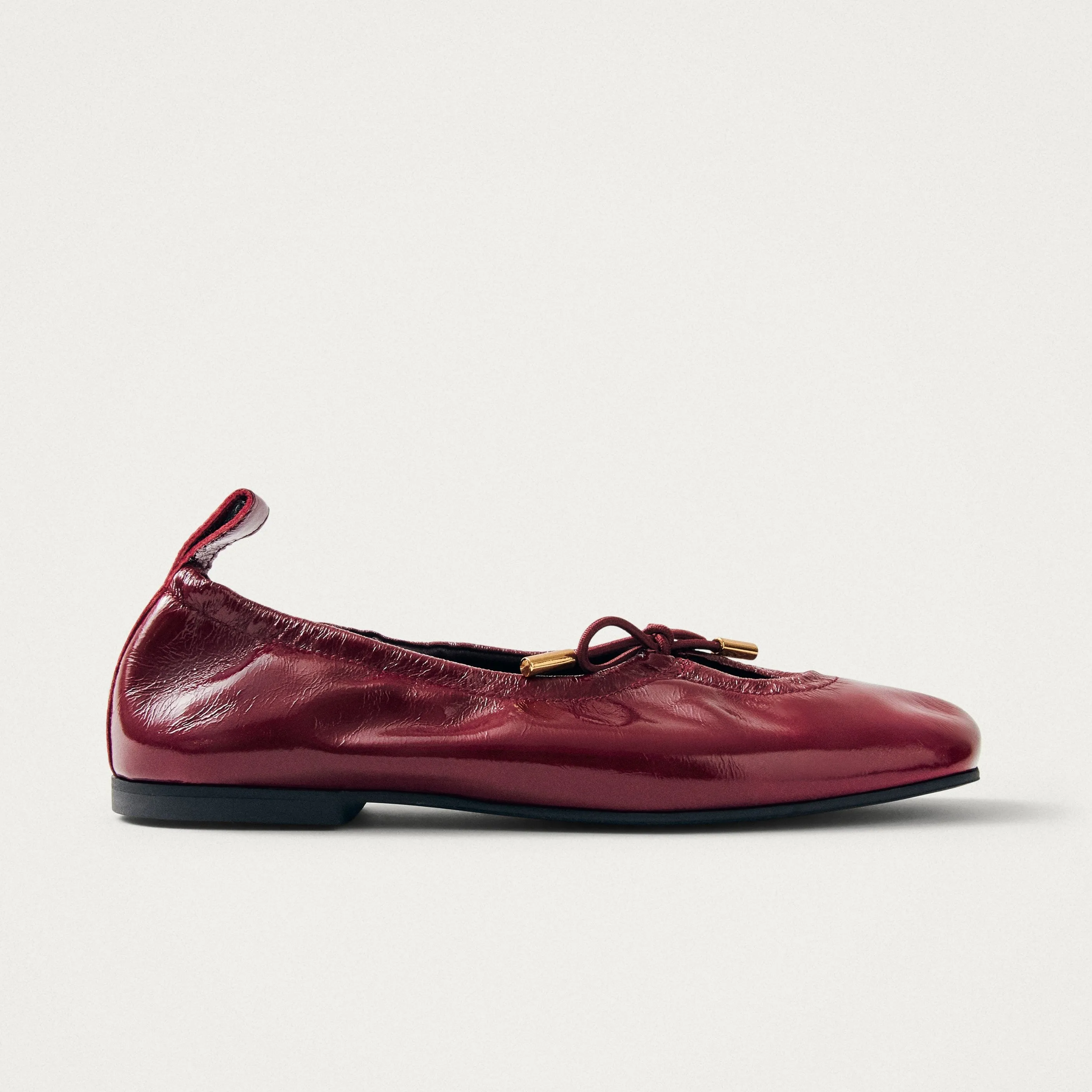 Rosalind Burgundy Patent Leather Ballet Flats sold by Alohas product image thumbnail 3