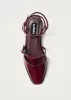Aveline Burgundy Leather Ballet Flats sold by Alohas