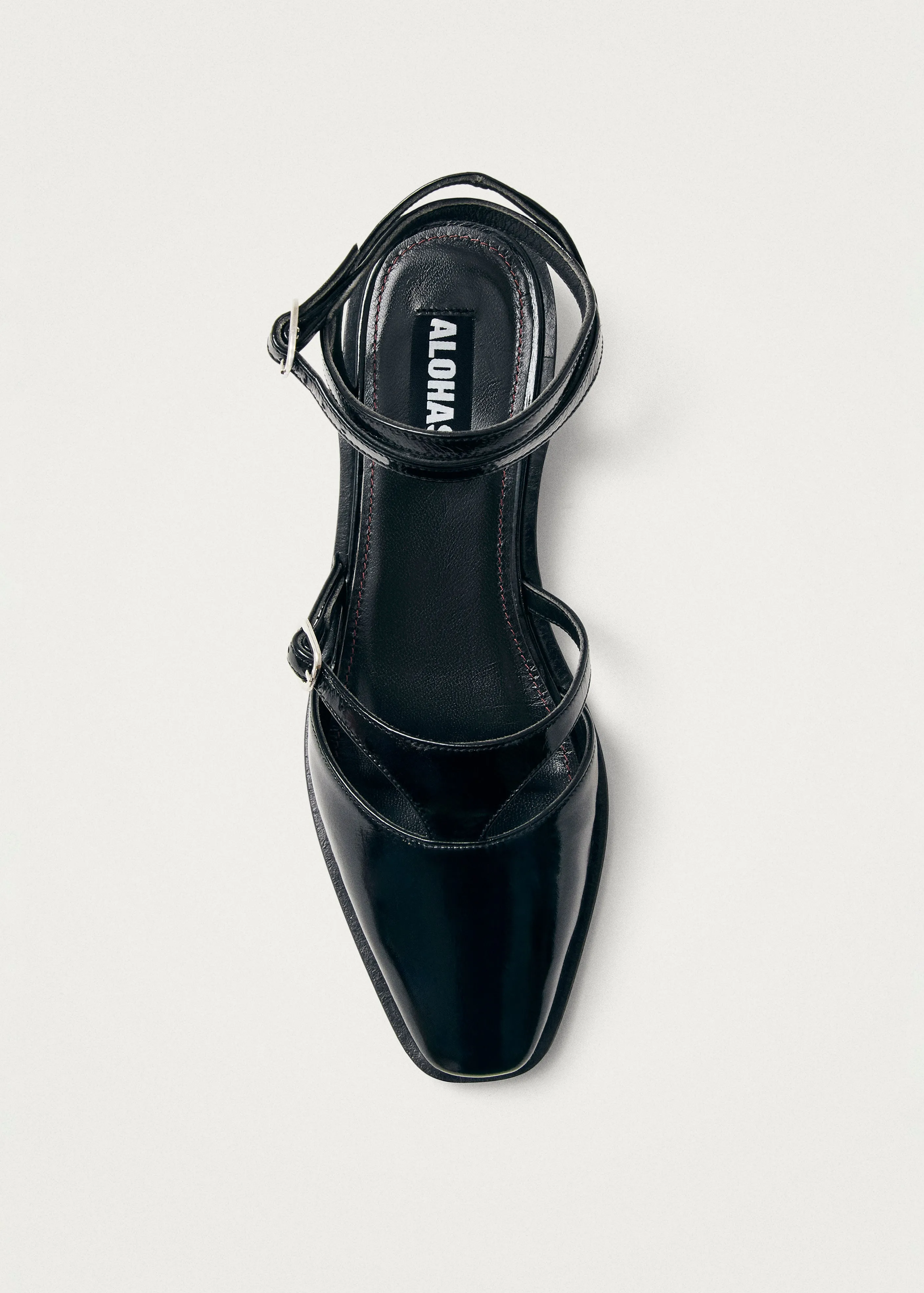 Aveline Black Leather Ballet Flats sold by Alohas product image thumbnail 4