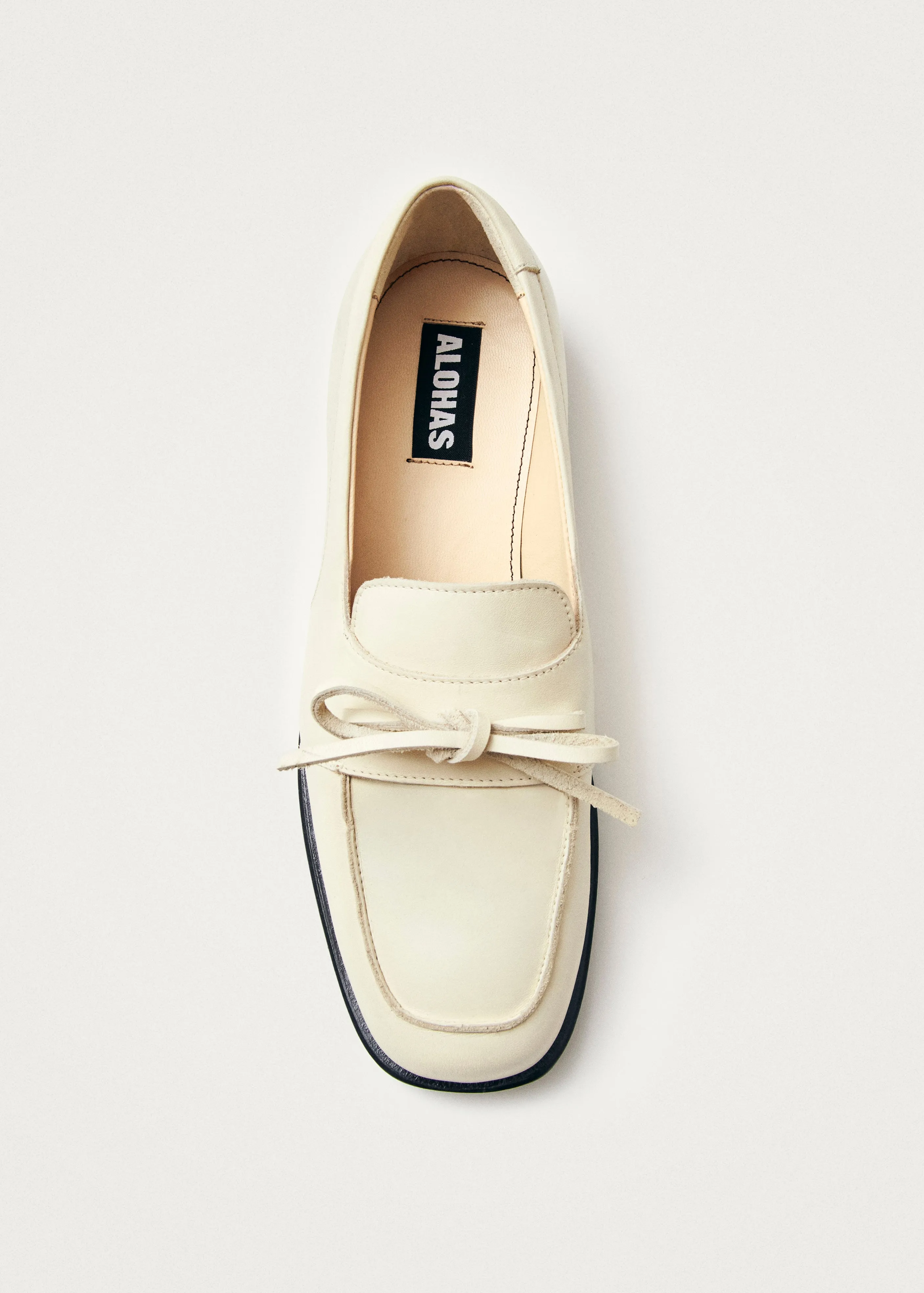 Amour Cream Leather Loafers sold by Alohas product image thumbnail 4