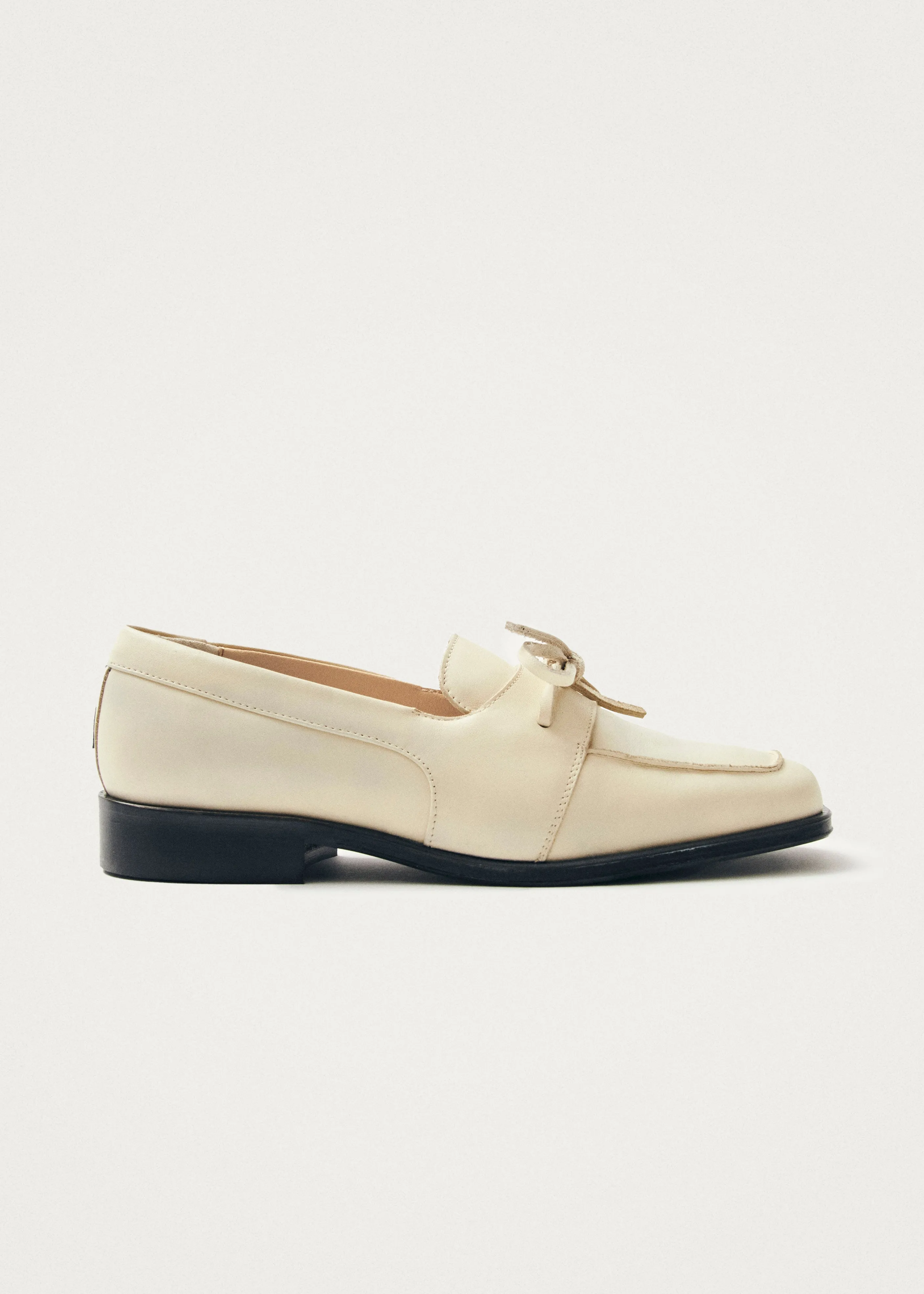 Amour Cream Leather Loafers sold by Alohas
