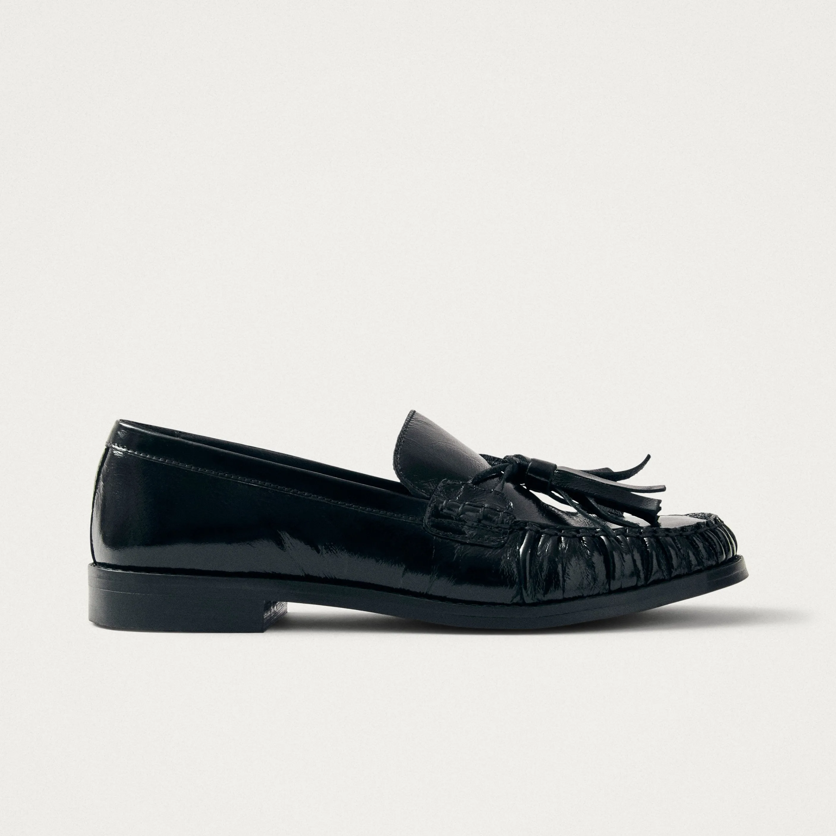 Marietta Black Patent Leather Loafers sold by Alohas product image thumbnail 3