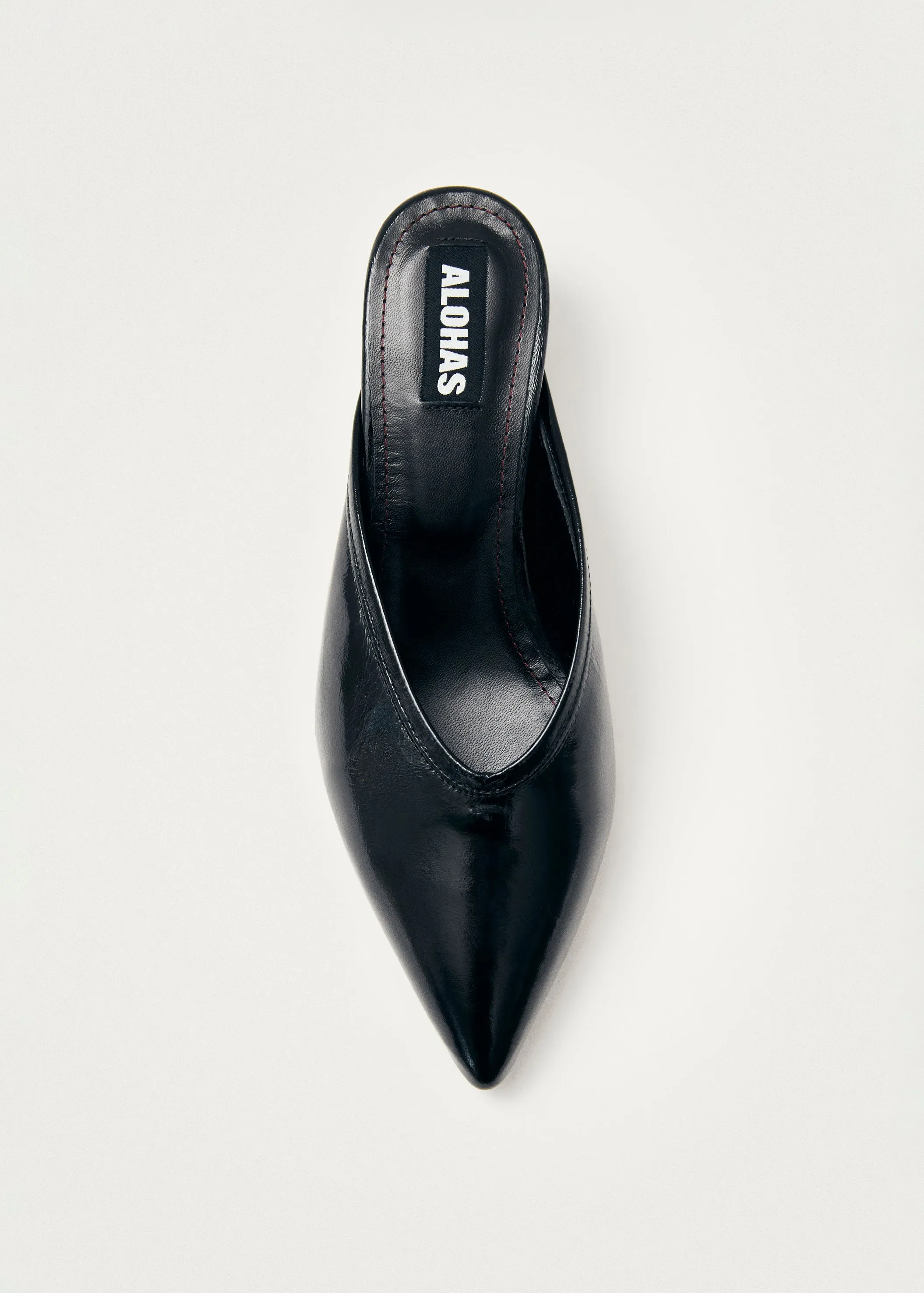 Tessa Onix Black Leather Mules sold by Alohas product image thumbnail 4