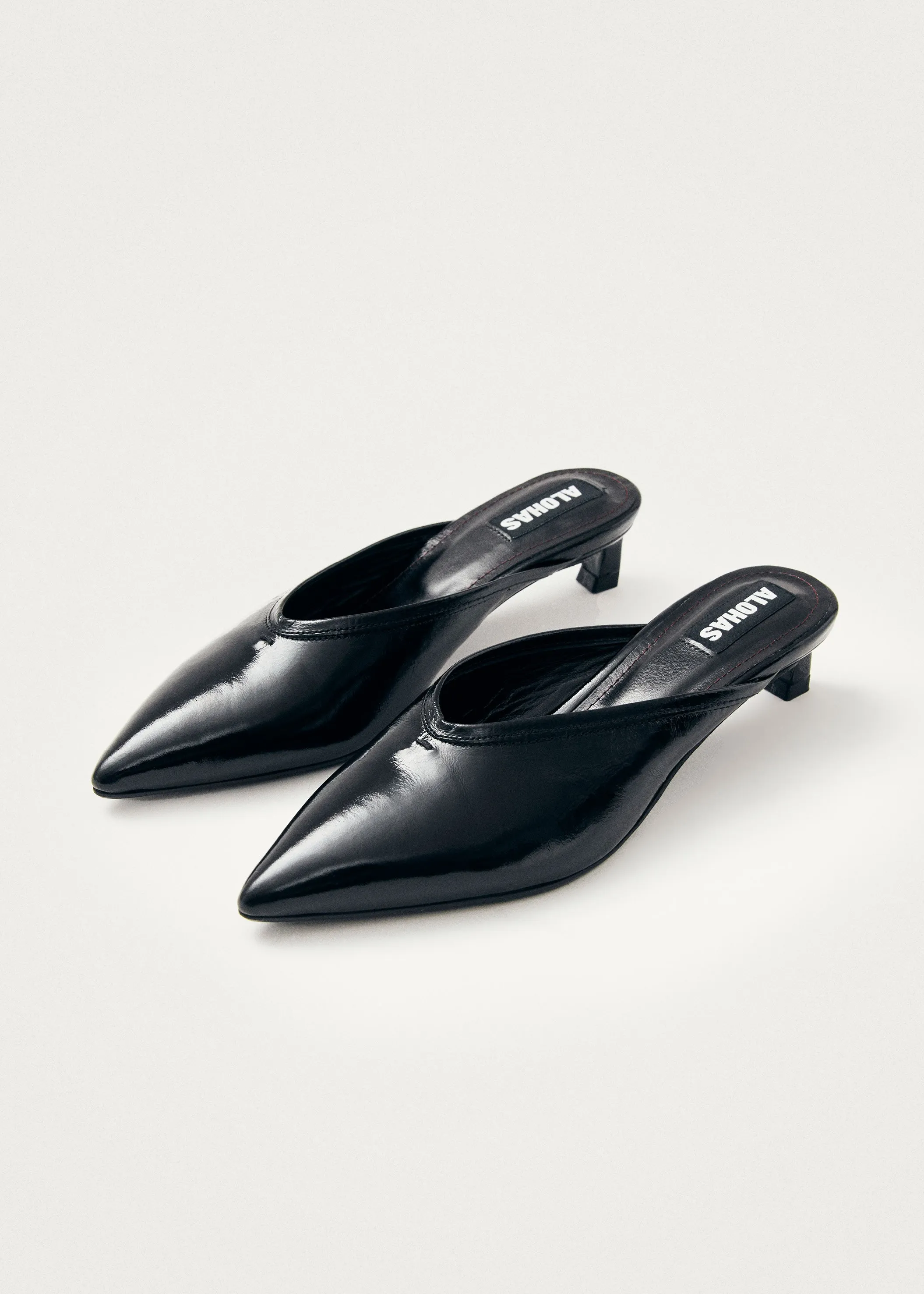 Tessa Onix Black Leather Mules sold by Alohas product image thumbnail 2