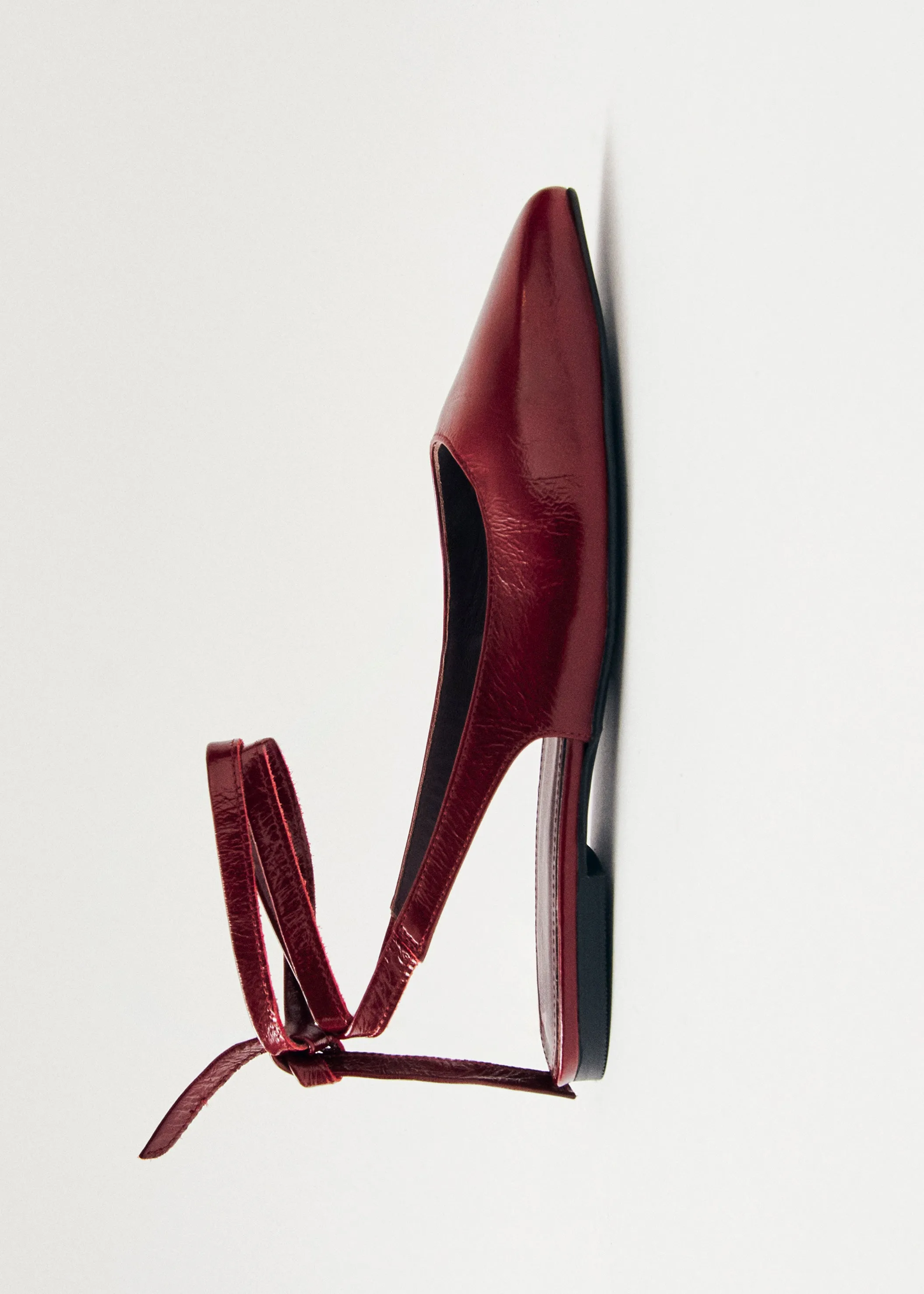 Ribbon Onix Burgundy Leather Ballet Flats sold by Alohas product image thumbnail 4