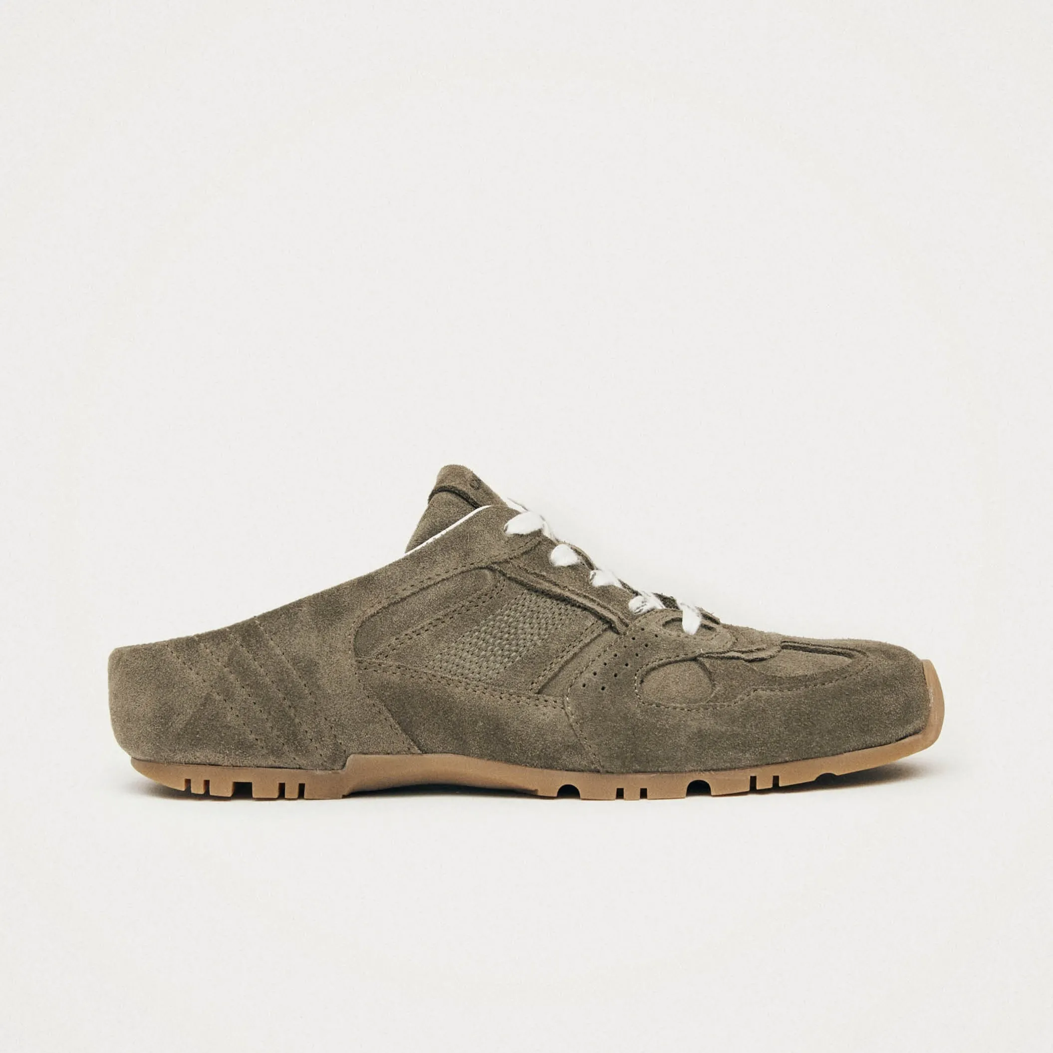Tb.56 Mule Khaki Leather Sneakers sold by Alohas product image thumbnail 3