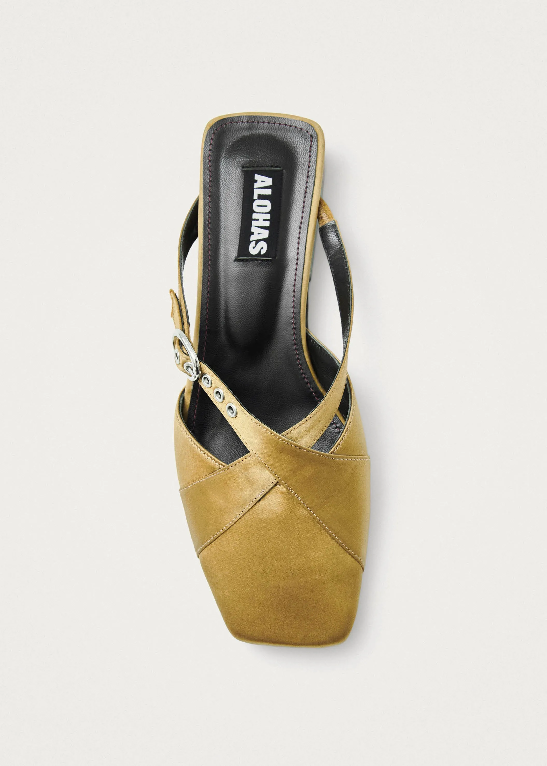 Adria Silky Gold Mules sold by Alohas product image thumbnail 4
