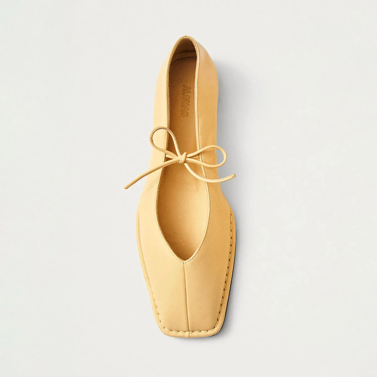 Sway Vanilla Leather Ballet Flats sold by Alohas product image thumbnail 3