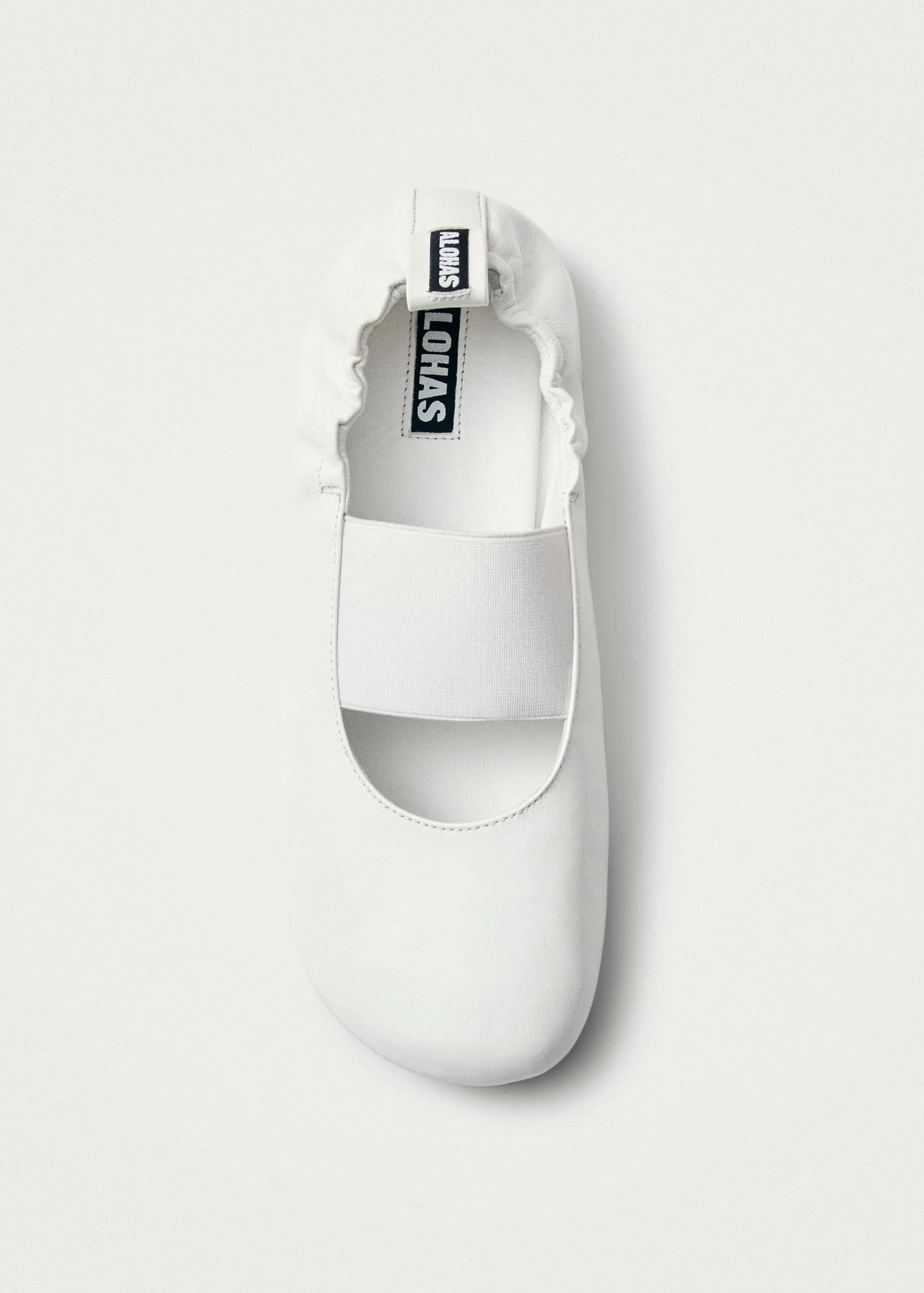 Sutton Onix White Leather Ballet Flats sold by Alohas product image thumbnail 4