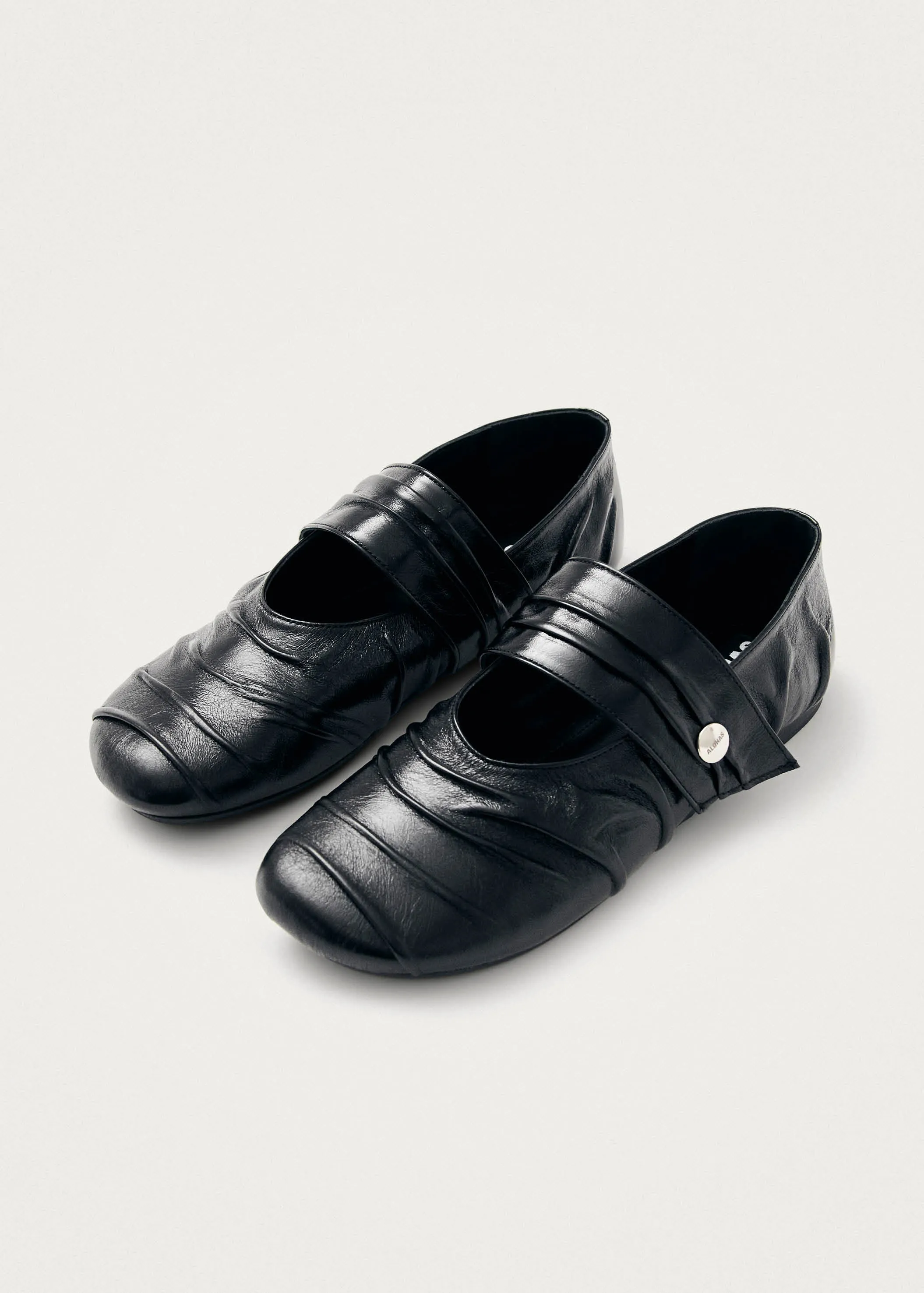 Shay Black Leather Ballet Flats sold by Alohas product image thumbnail 2