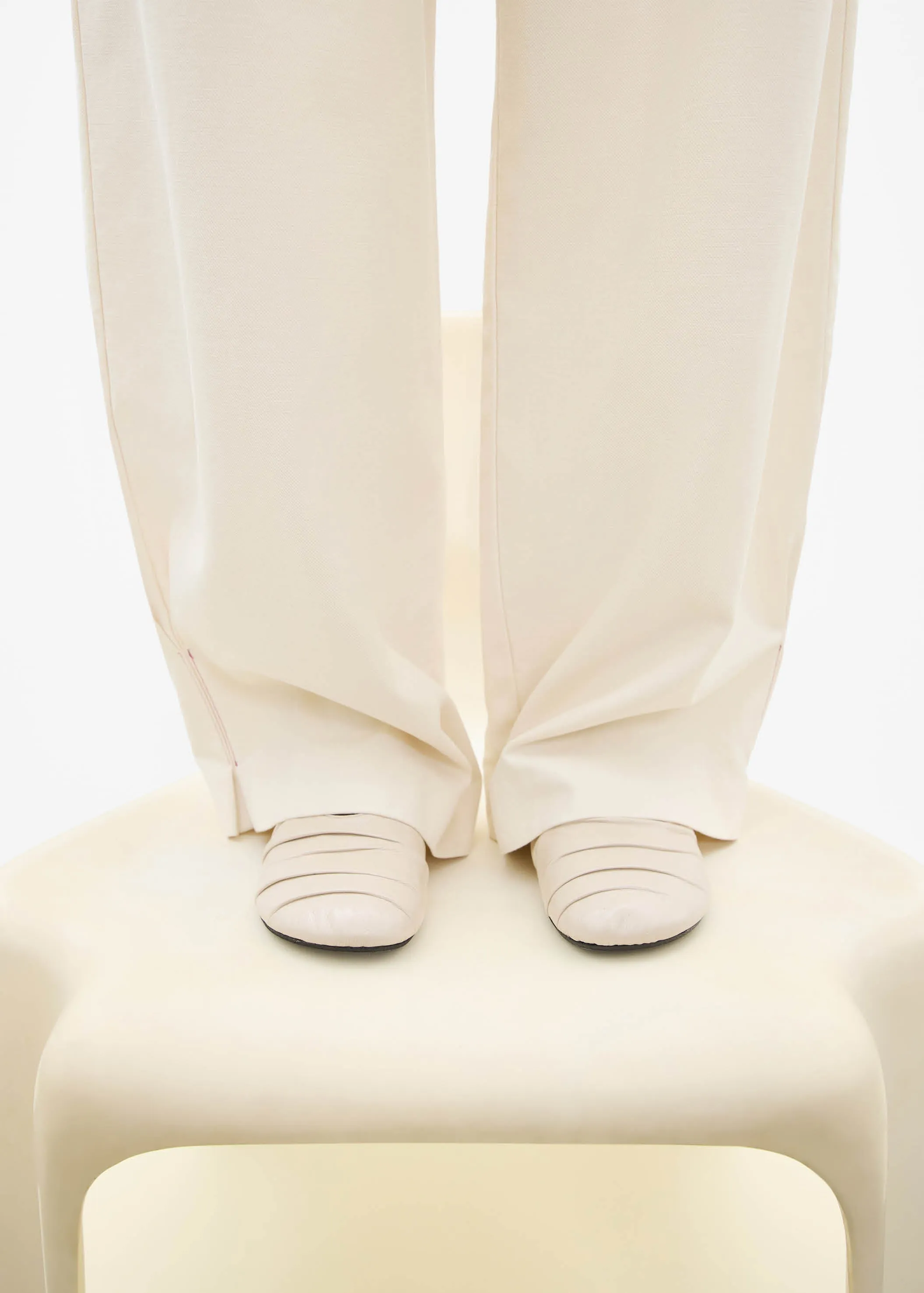 Shay Cream Leather Ballet Flats sold by Alohas product image thumbnail 2