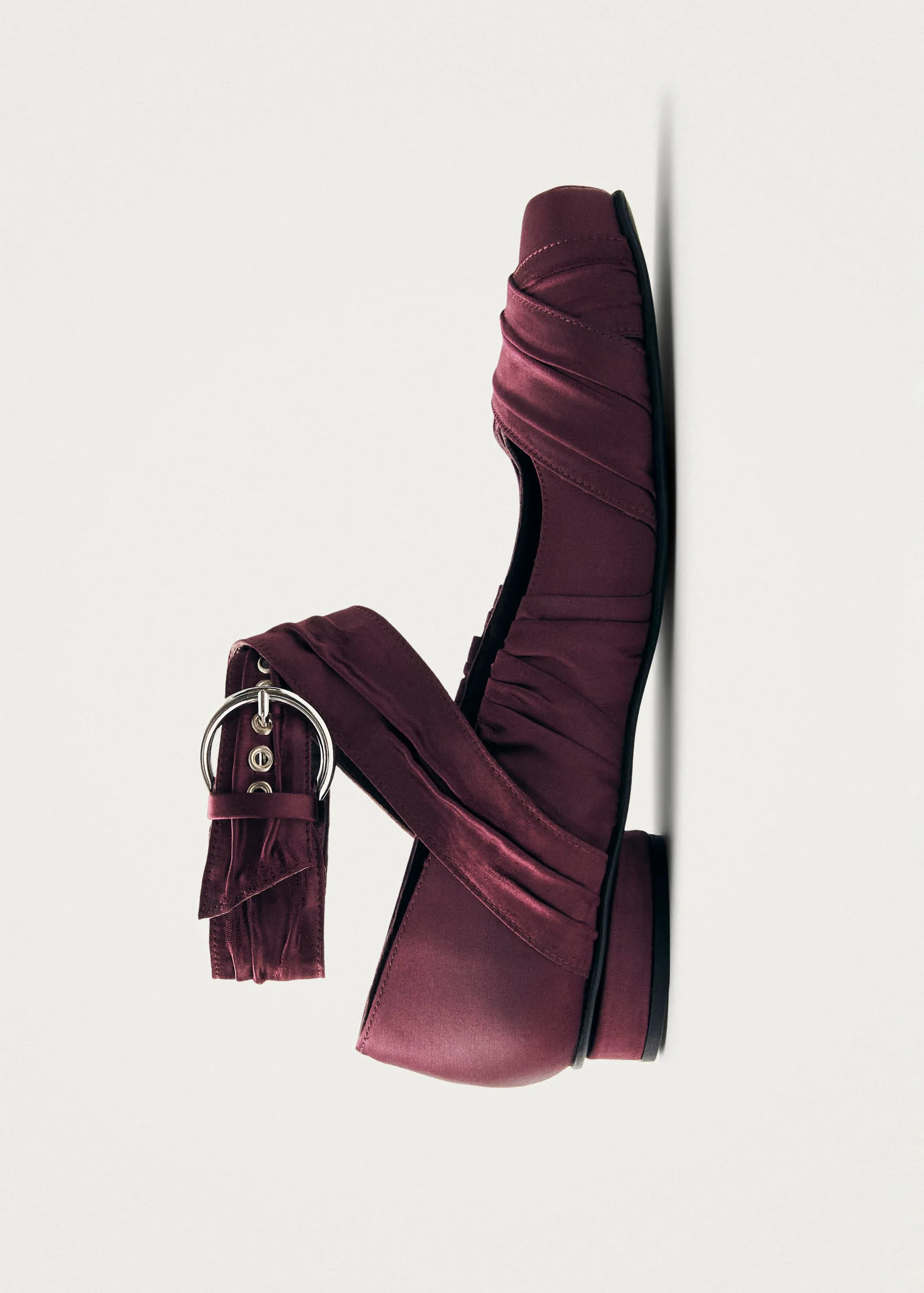 Volant Silky Burgundy Ballet Flats sold by Alohas product image thumbnail 5