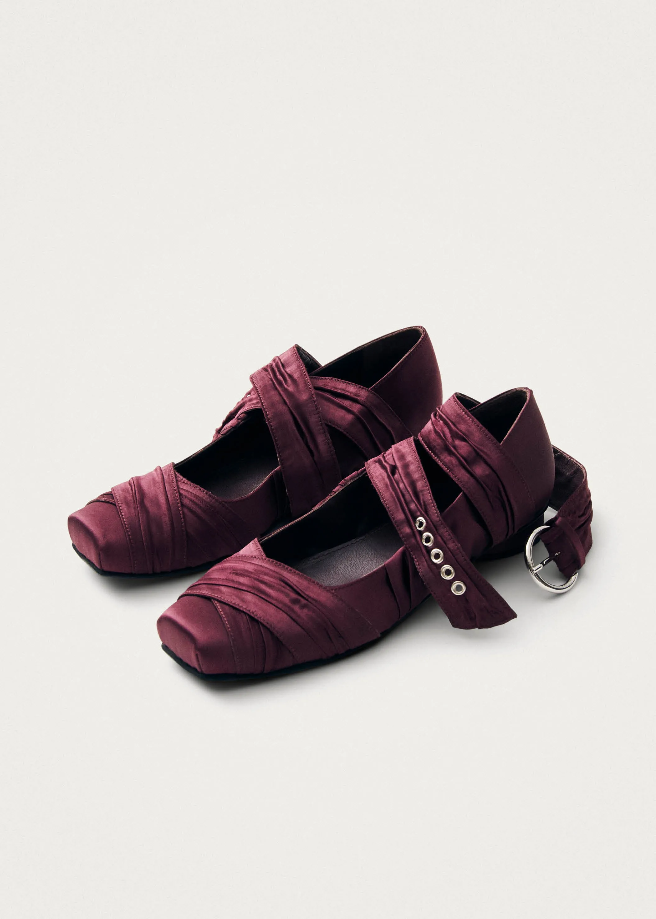 Volant Silky Burgundy Ballet Flats sold by Alohas product image thumbnail 2