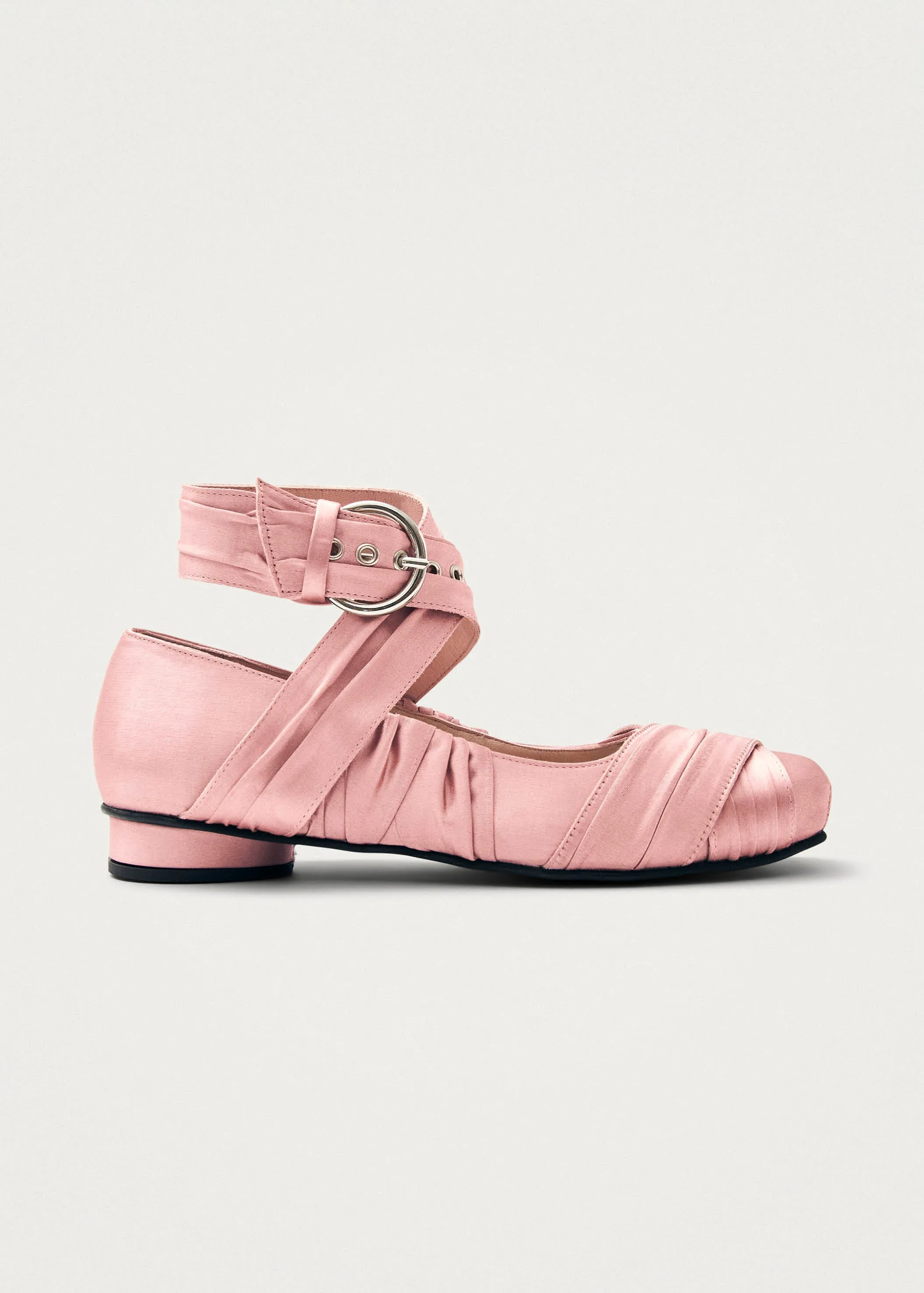 Volant Silky Pink Ballet Flats sold by Alohas