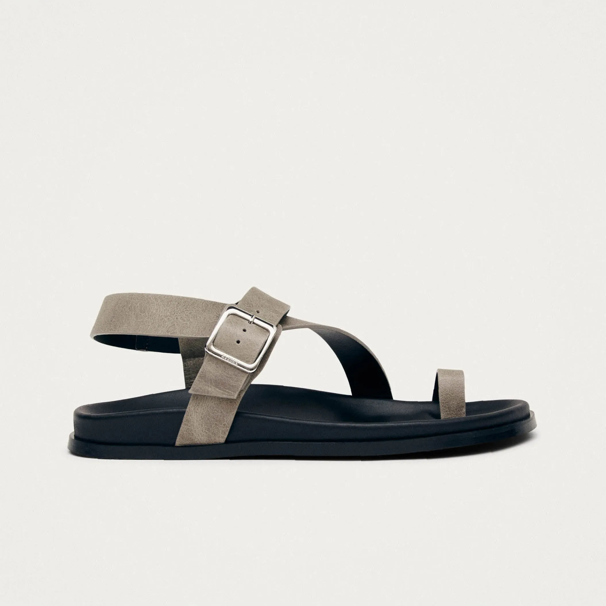 Siren Vintage Grey Leather Sandals sold by Alohas product image thumbnail 3