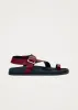 Siren Onix Burgundy Leather Sandals sold by Alohas