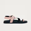 Siren Onix Pink Leather Sandals sold by Alohas