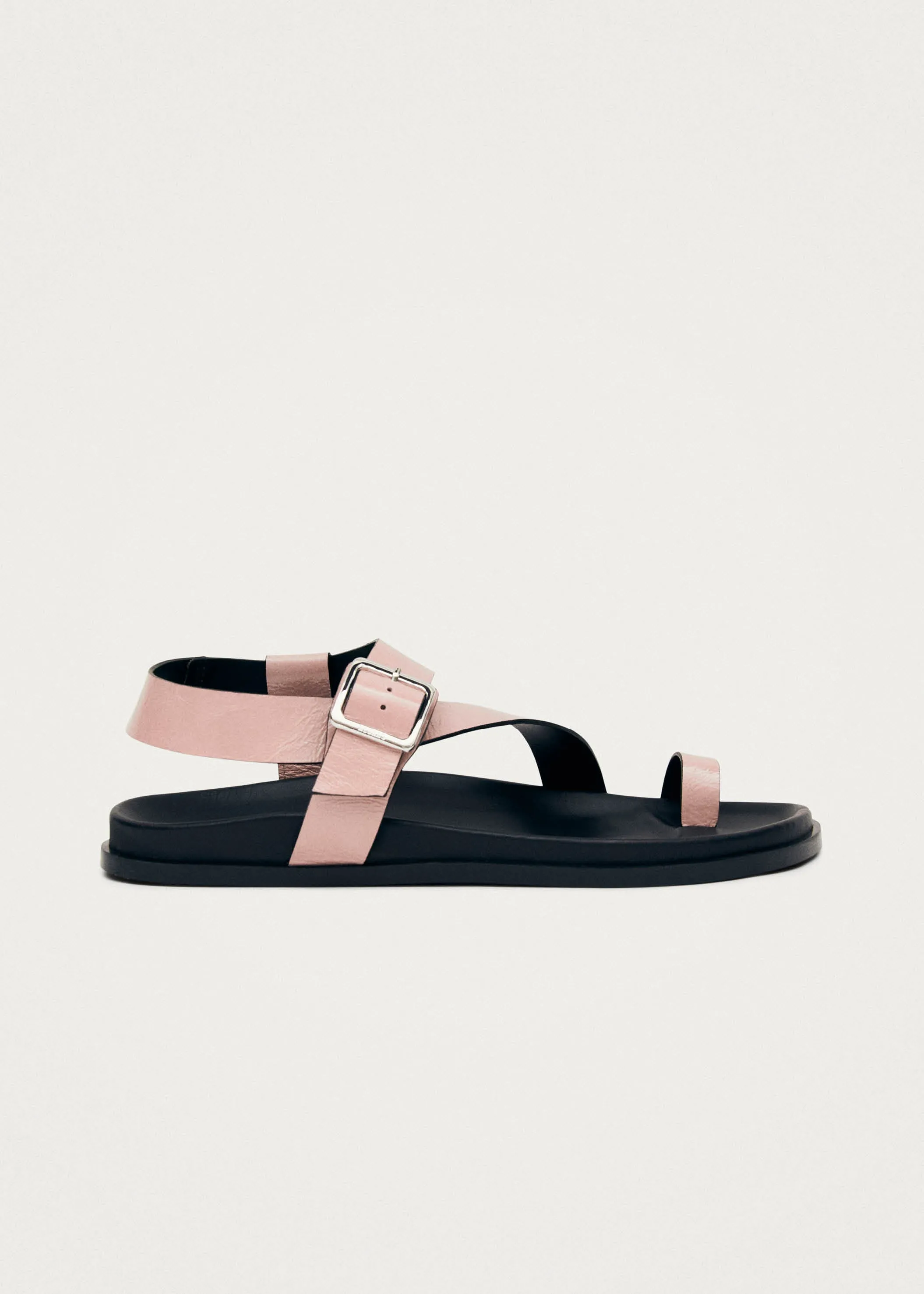 Siren Onix Pink Leather Sandals sold by Alohas