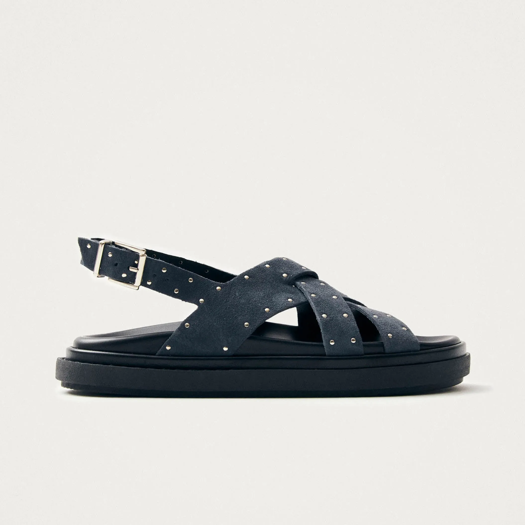 Trunca Suede Studs Blue Leather Sandals sold by Alohas product image thumbnail 3