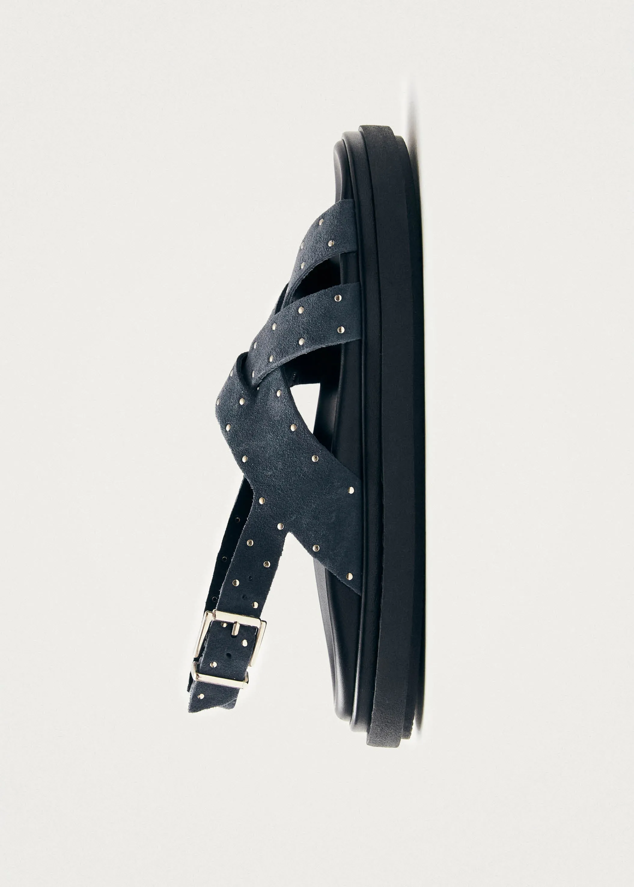 Trunca Suede Studs Blue Leather Sandals sold by Alohas product image thumbnail 5