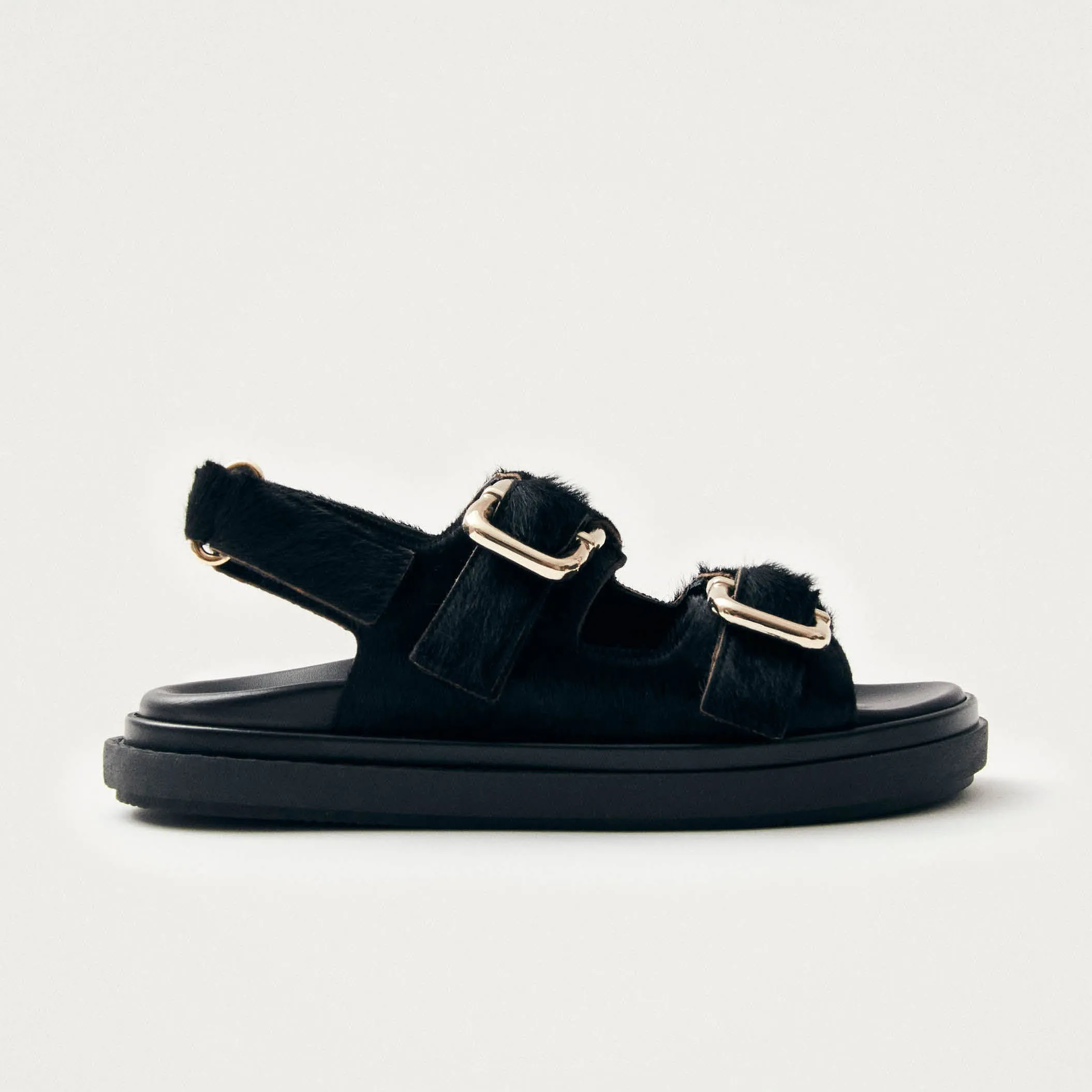 Harper Soft Black Leather Sandals sold by Alohas product image thumbnail 3