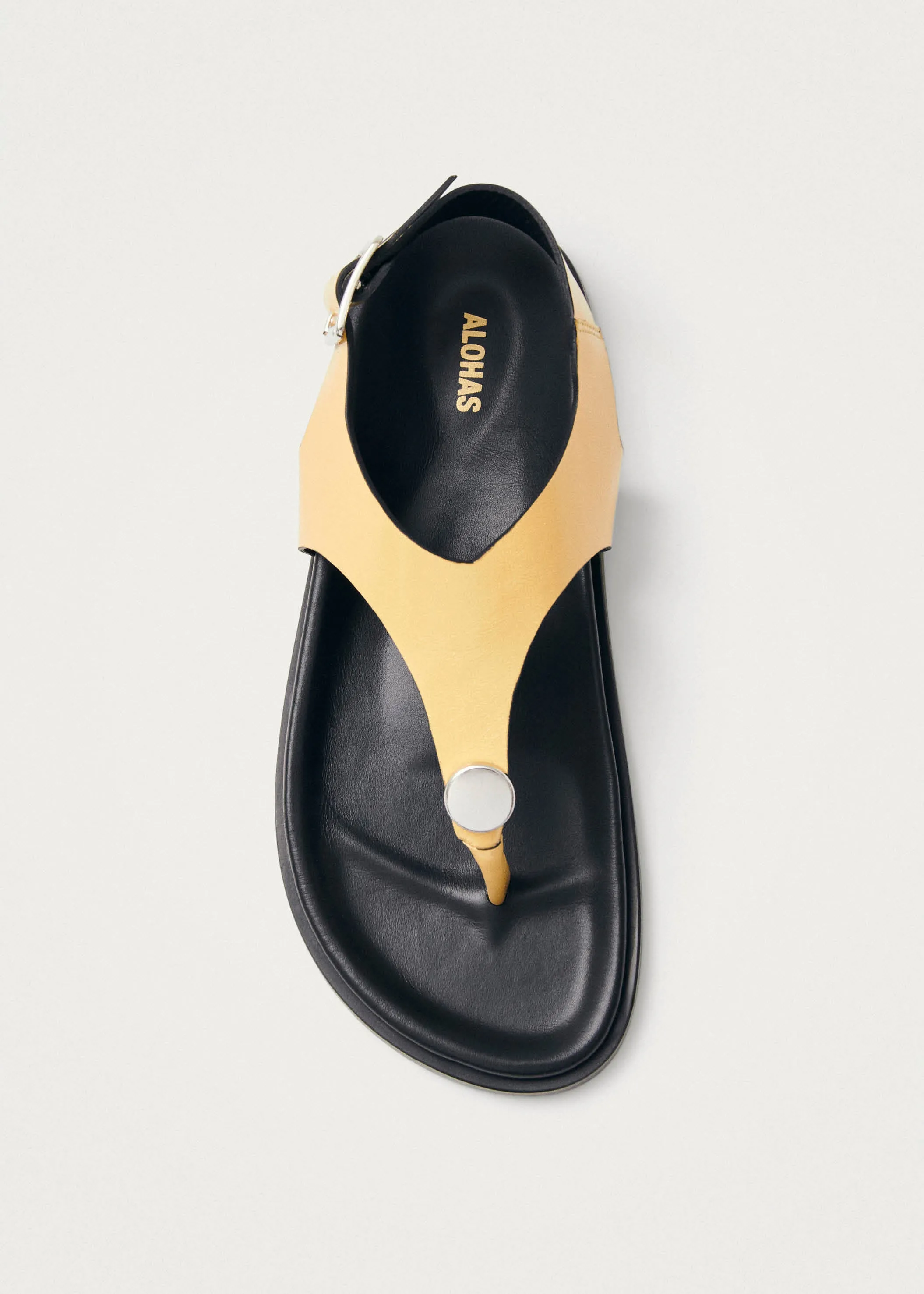 Harbor Onix Vanilla Leather Sandals sold by Alohas product image thumbnail 4