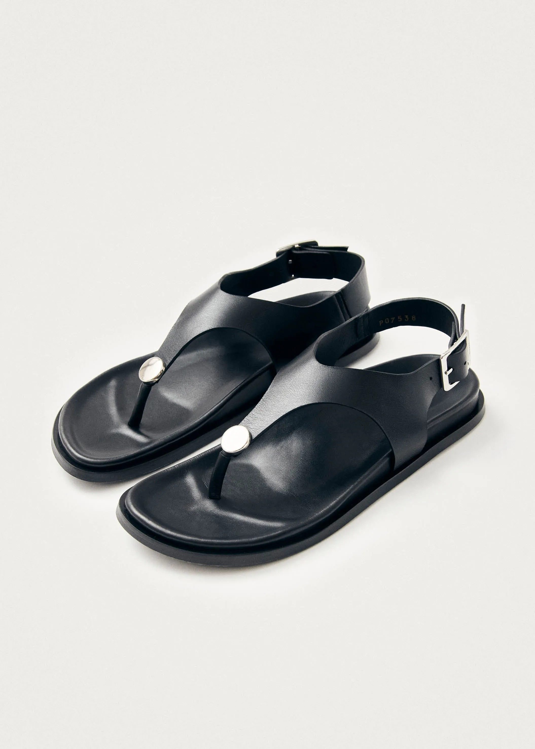 Harbor Black Leather Sandals sold by Alohas product image thumbnail 2