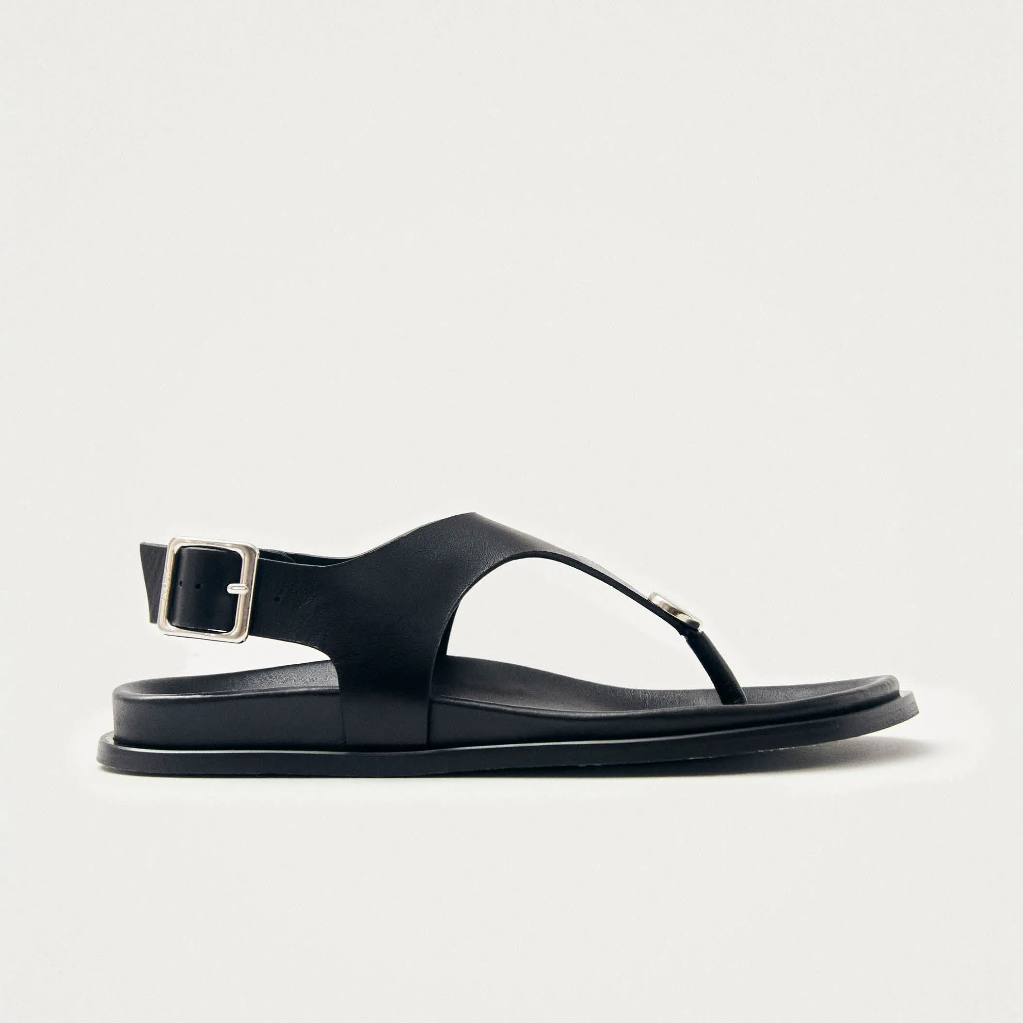 Harbor Black Leather Sandals sold by Alohas product image thumbnail 3