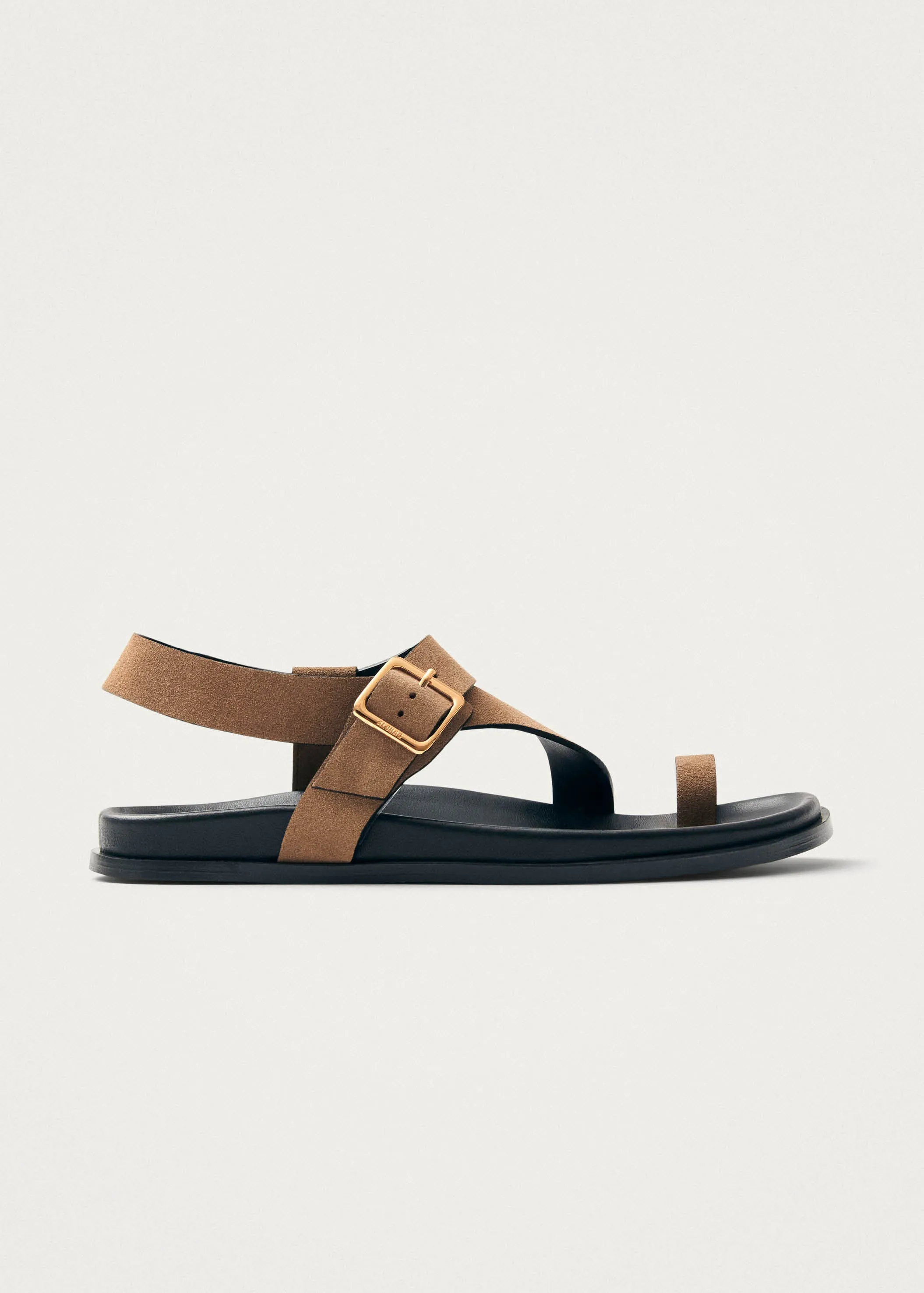 Siren Suede Tan Leather Sandals sold by Alohas