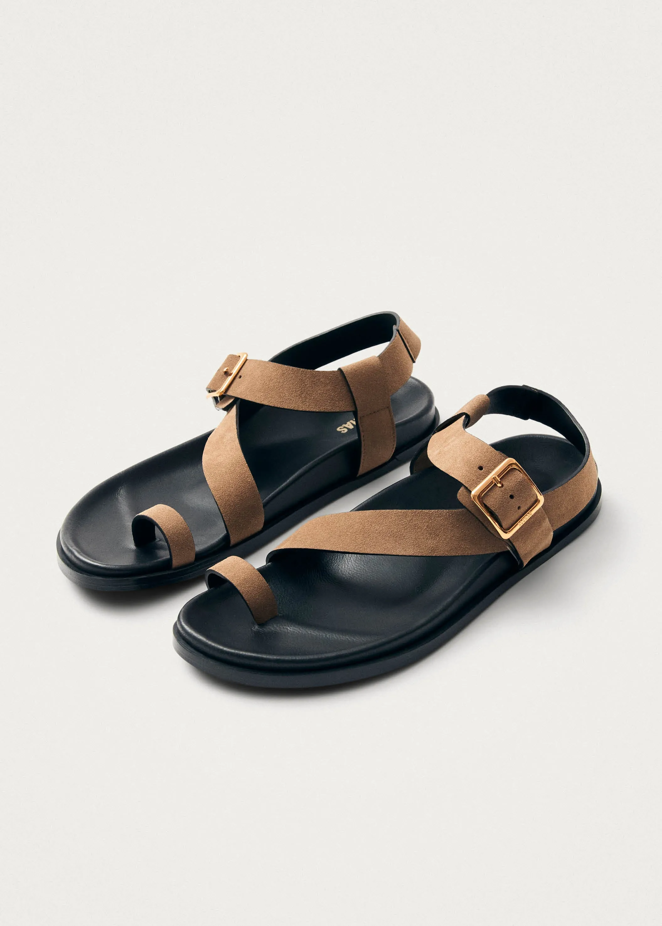 Siren Suede Tan Leather Sandals sold by Alohas product image thumbnail 2