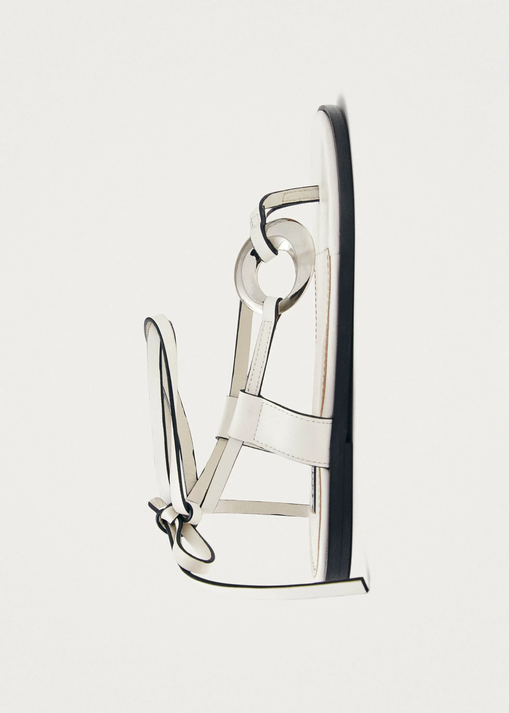 Morosia White Leather Sandals sold by Alohas product image thumbnail 5