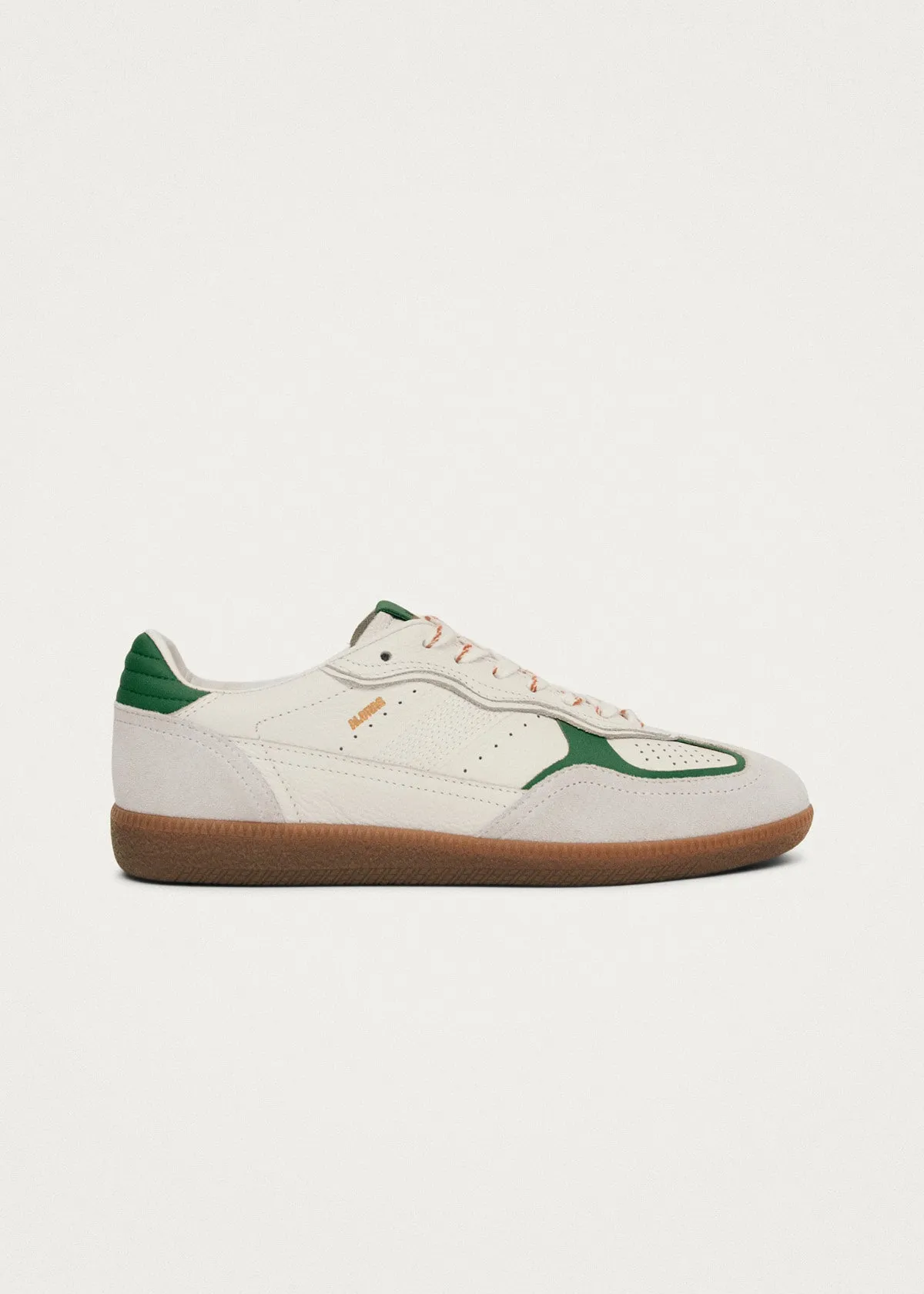 Tb.490 Rife Grain White Grass Green Leather Sneakers sold by Alohas