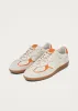 Tb.490 Rife Grain White Orange Leather Sneakers sold by Alohas