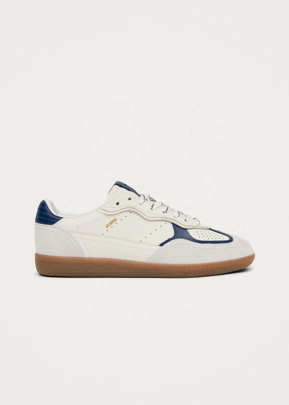 Tb.490 Rife Grain White Navy Leather Sneakers sold by Alohas