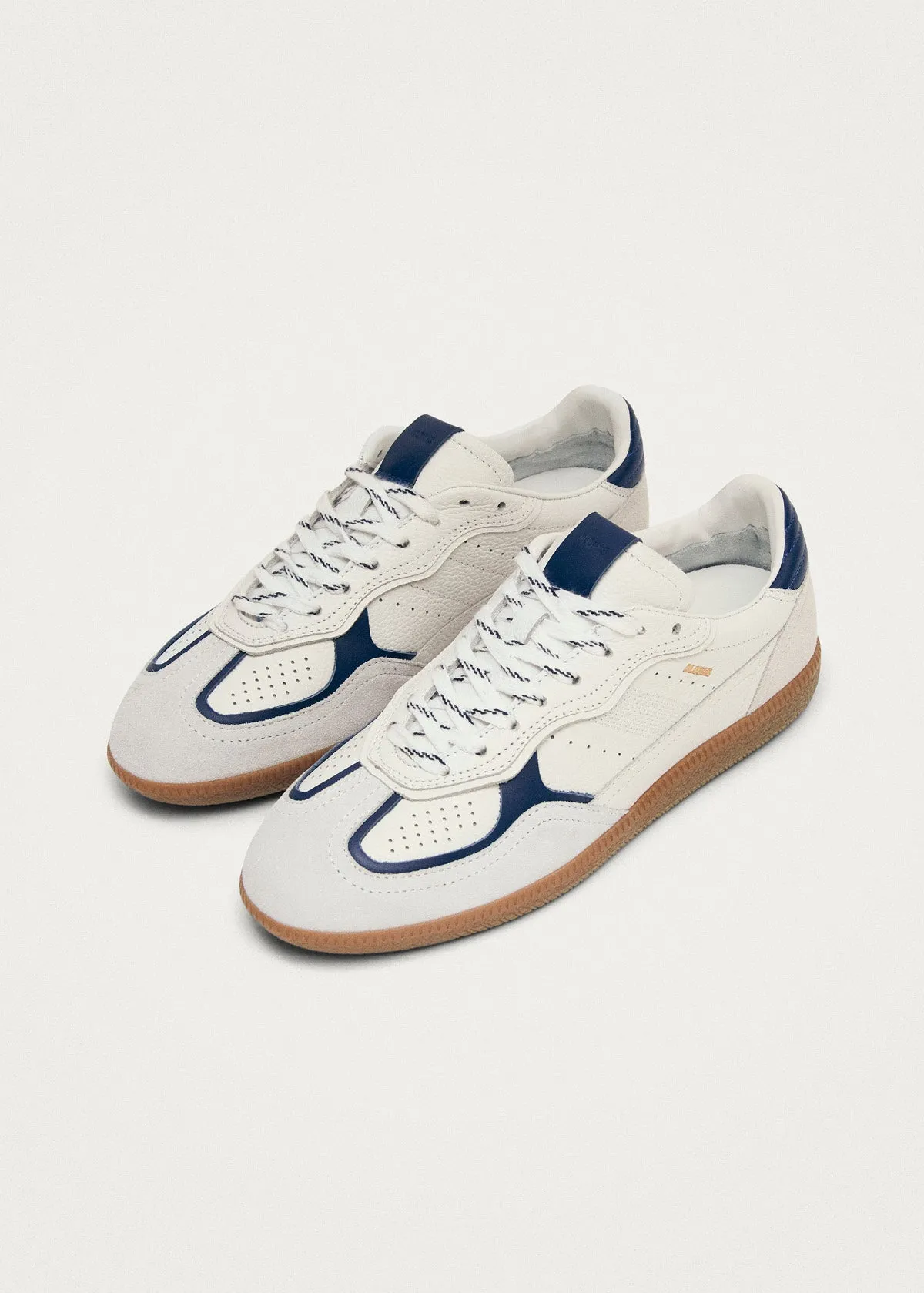 Tb.490 Rife Grain White Navy Leather Sneakers sold by Alohas product image thumbnail 2