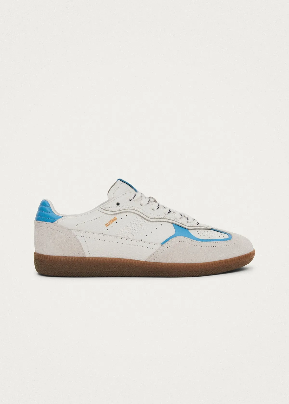 Tb.490 Rife Grain White Cornflower Blue Leather Sneakers sold by Alohas