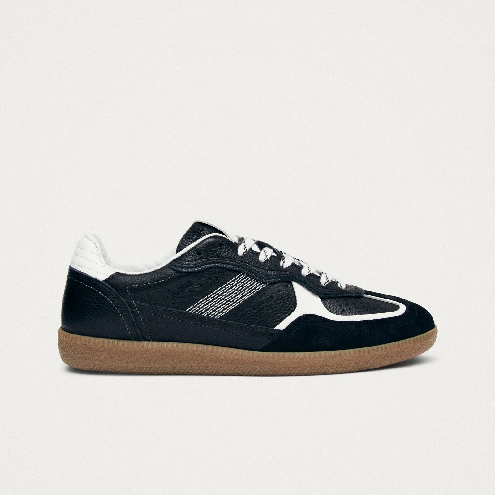 Tb.490 Rife Grain Black & White Leather Sneakers sold by Alohas product image thumbnail 3