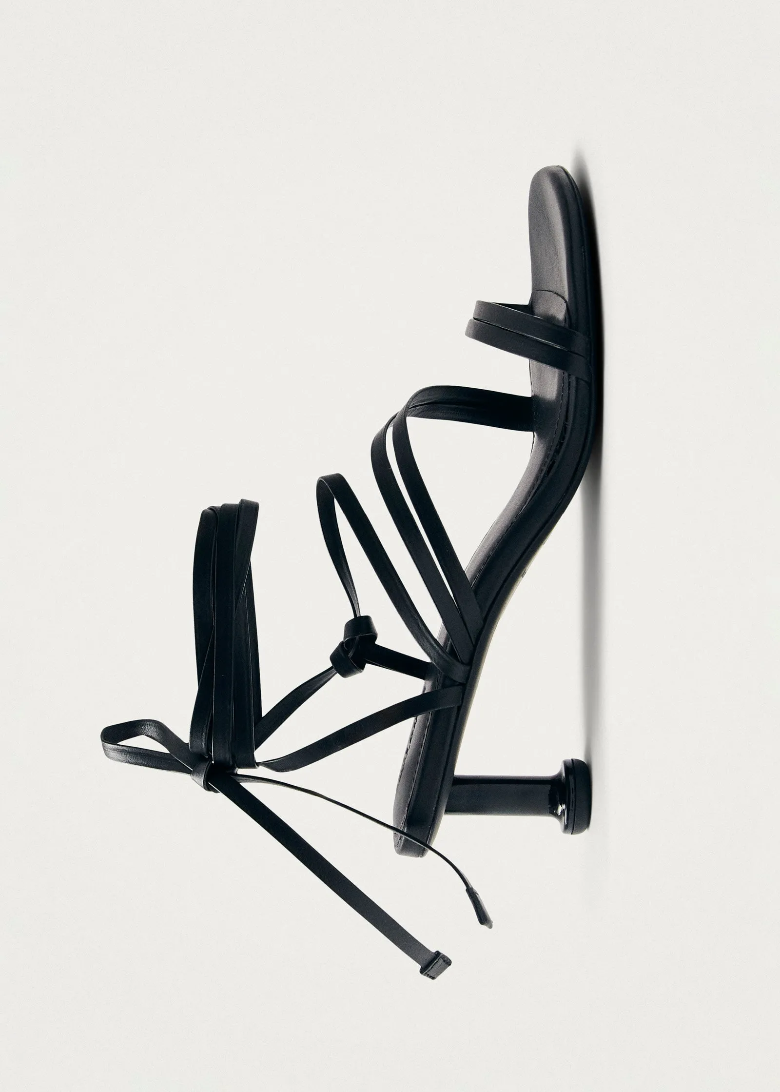 Curly Black Leather Sandals sold by Alohas product image thumbnail 5