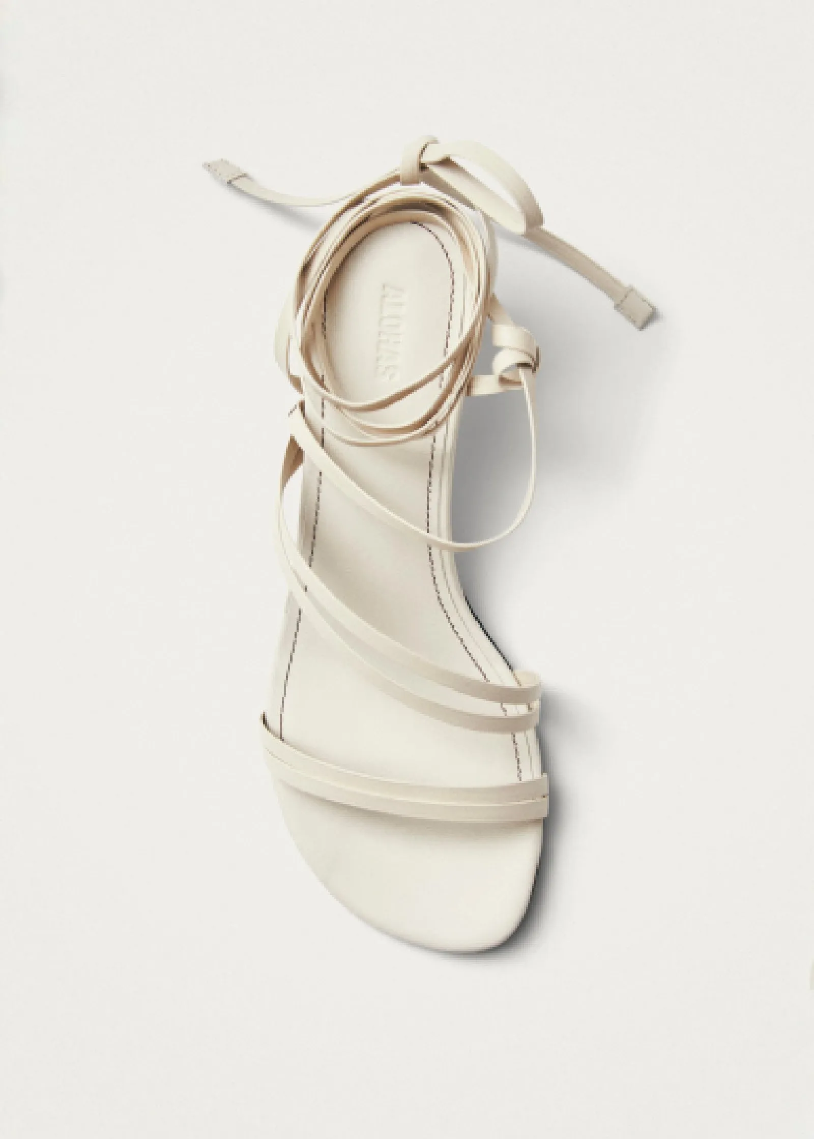 Curly Cream Leather Sandals sold by Alohas product image thumbnail 4