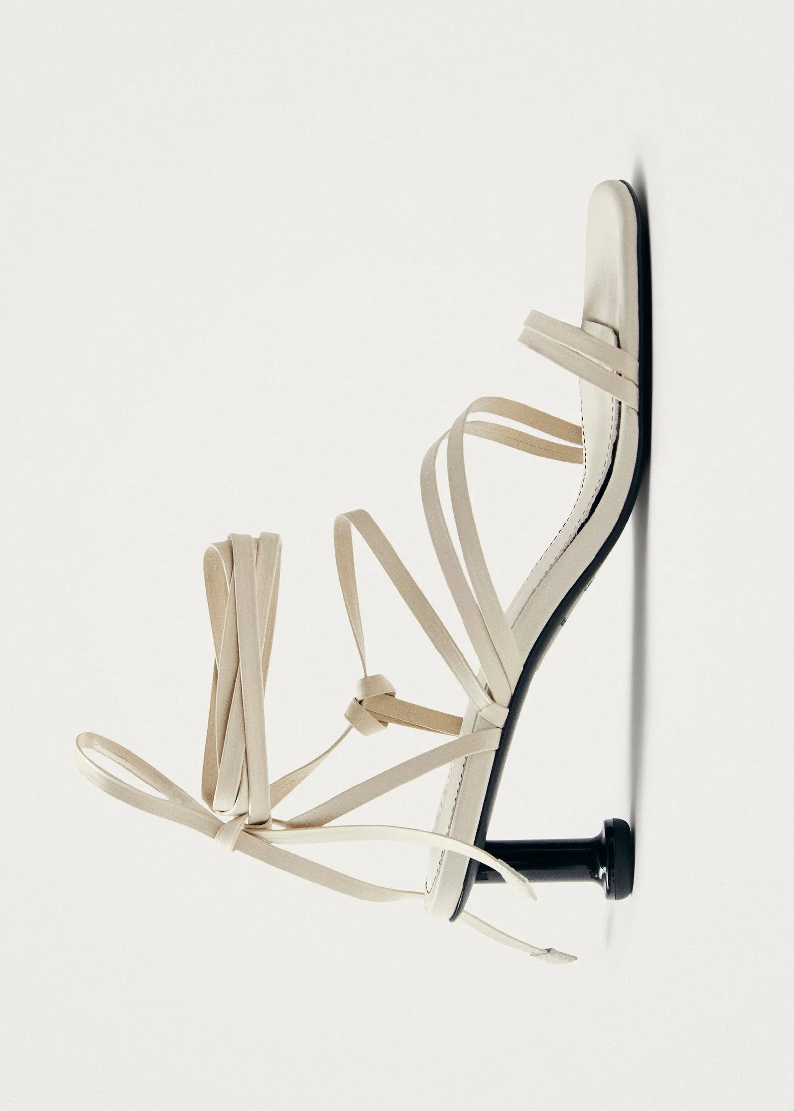 Curly Cream Leather Sandals sold by Alohas product image thumbnail 5