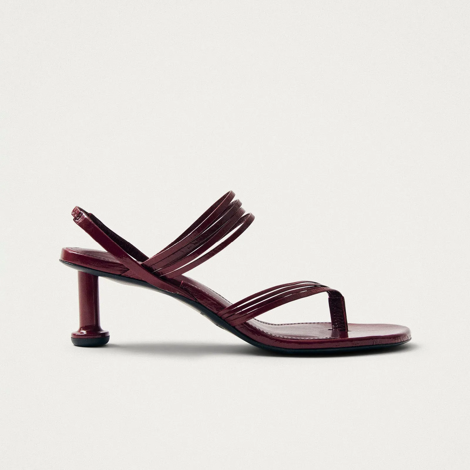 Salsa Burgundy Leather Sandals sold by Alohas product image thumbnail 3