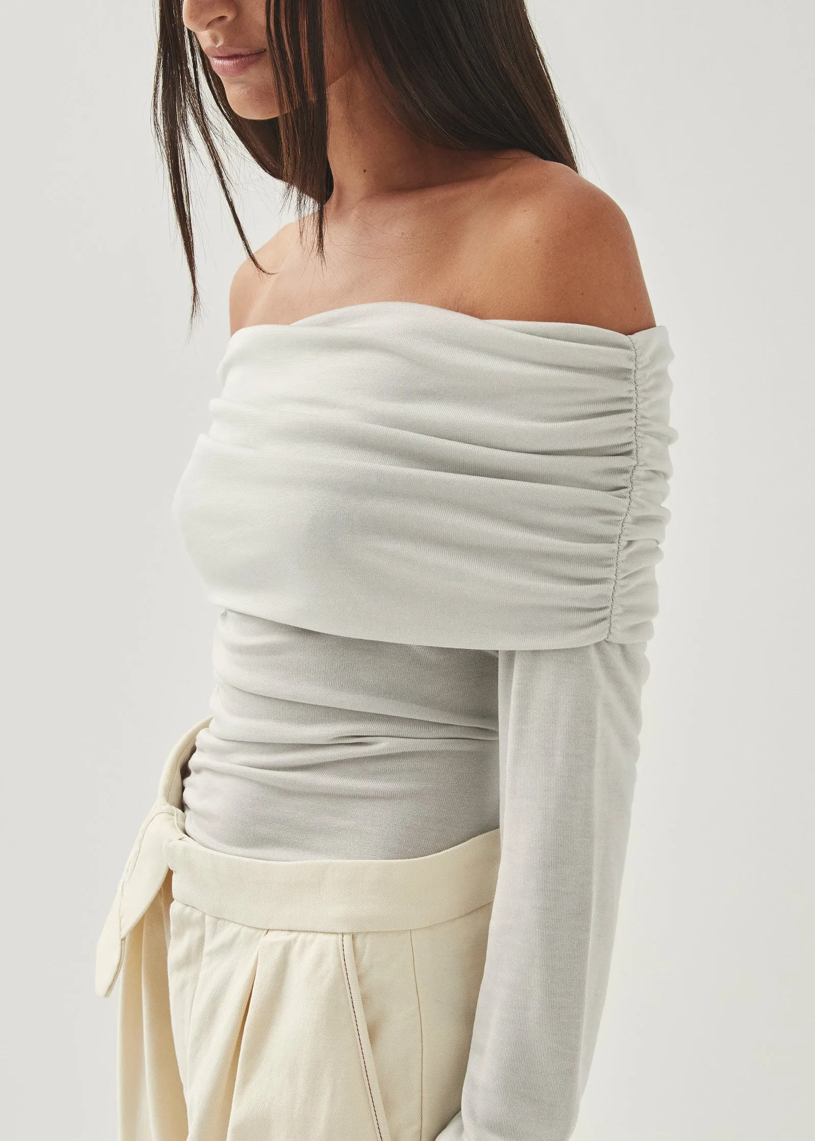 Emica Gray Top sold by Alohas product image thumbnail 4