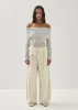 Emica Gray Top sold by Alohas