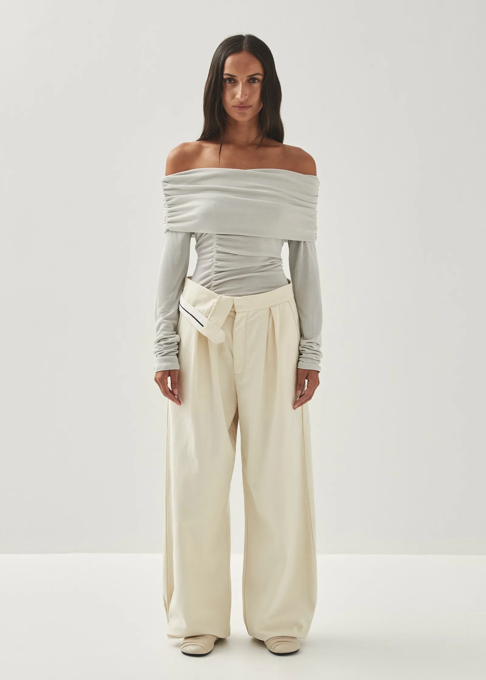 Emica Gray Top sold by Alohas