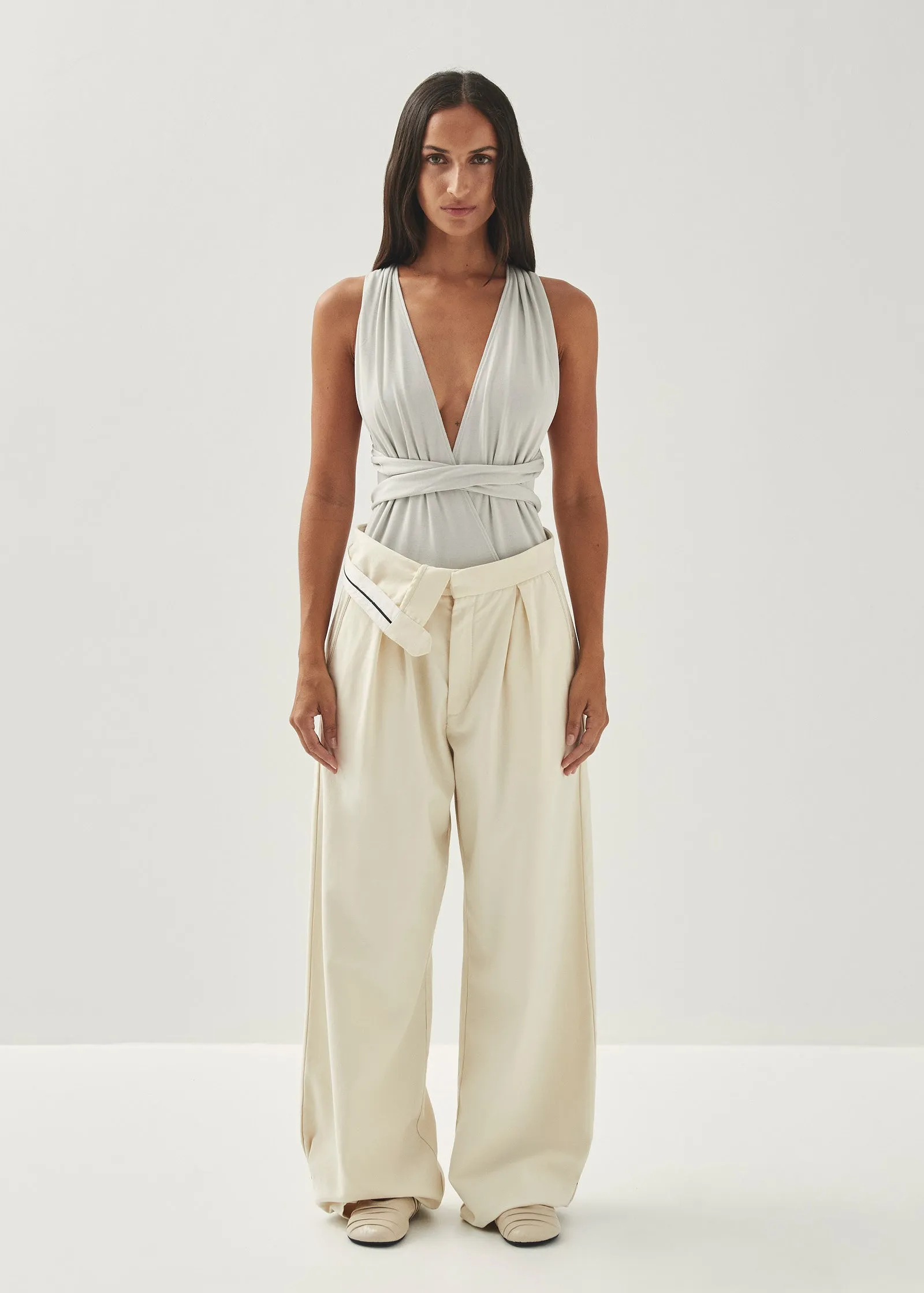 Odila Gray Top sold by Alohas