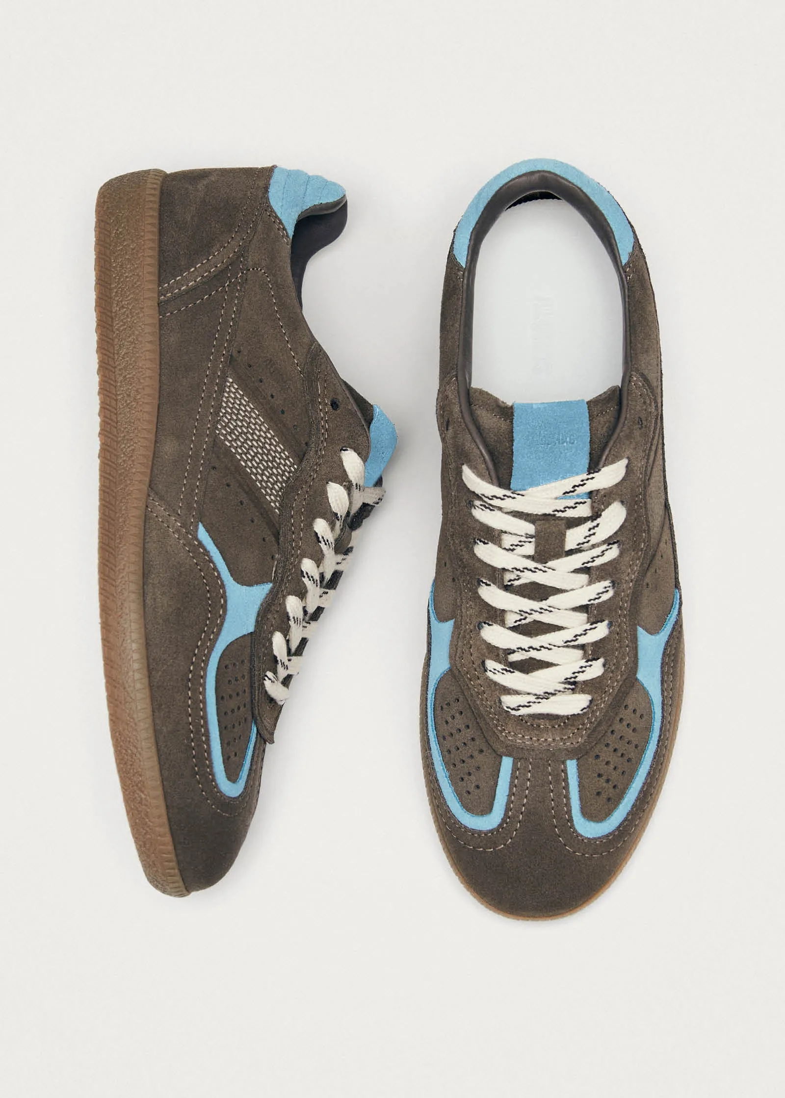 Tb.490 Rife Taupe Cornflower Blue Leather Sneakers sold by Alohas product image thumbnail 5