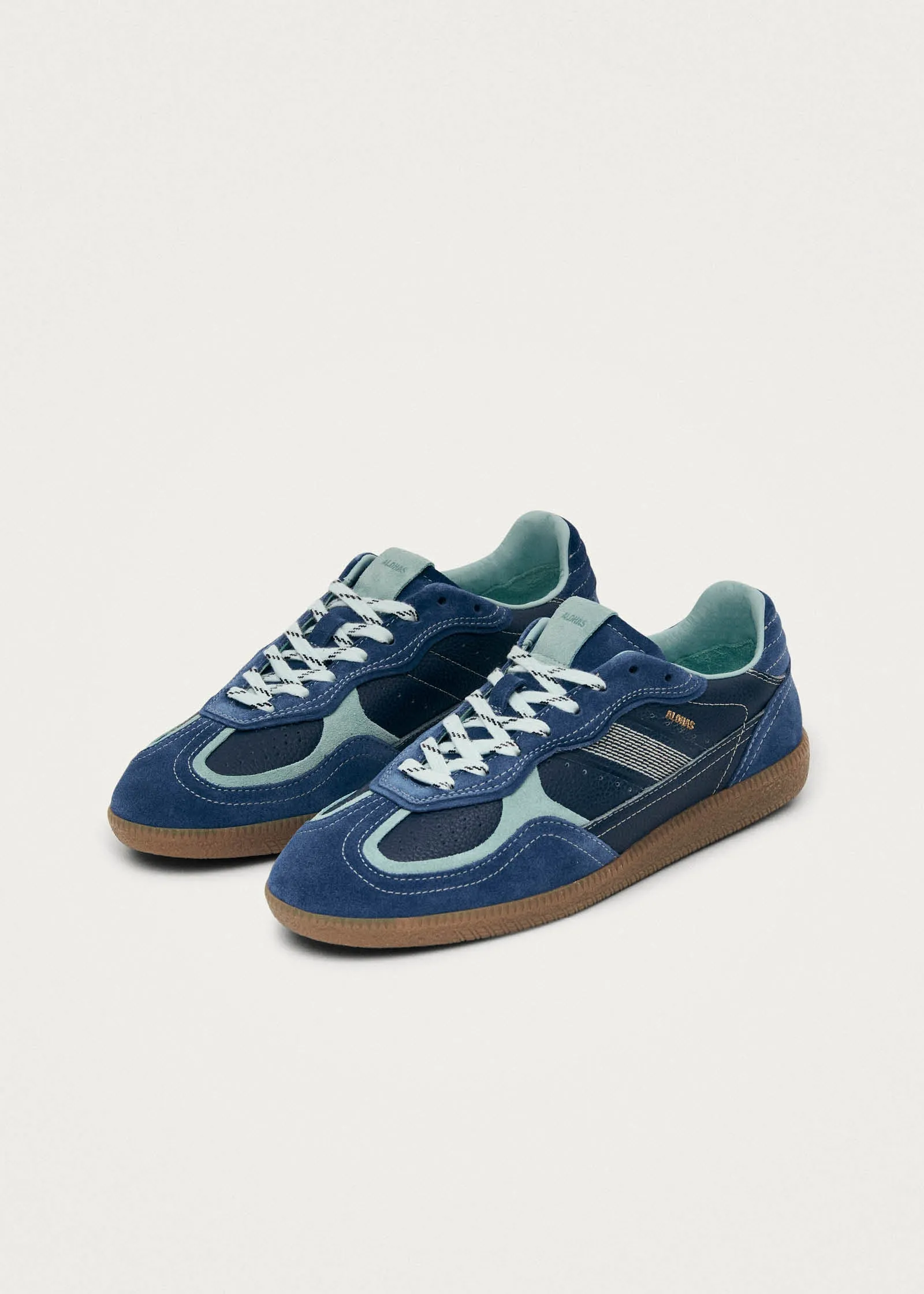 Tb.490 Rife Grain Cobalt Leather Sneakers sold by Alohas product image thumbnail 2