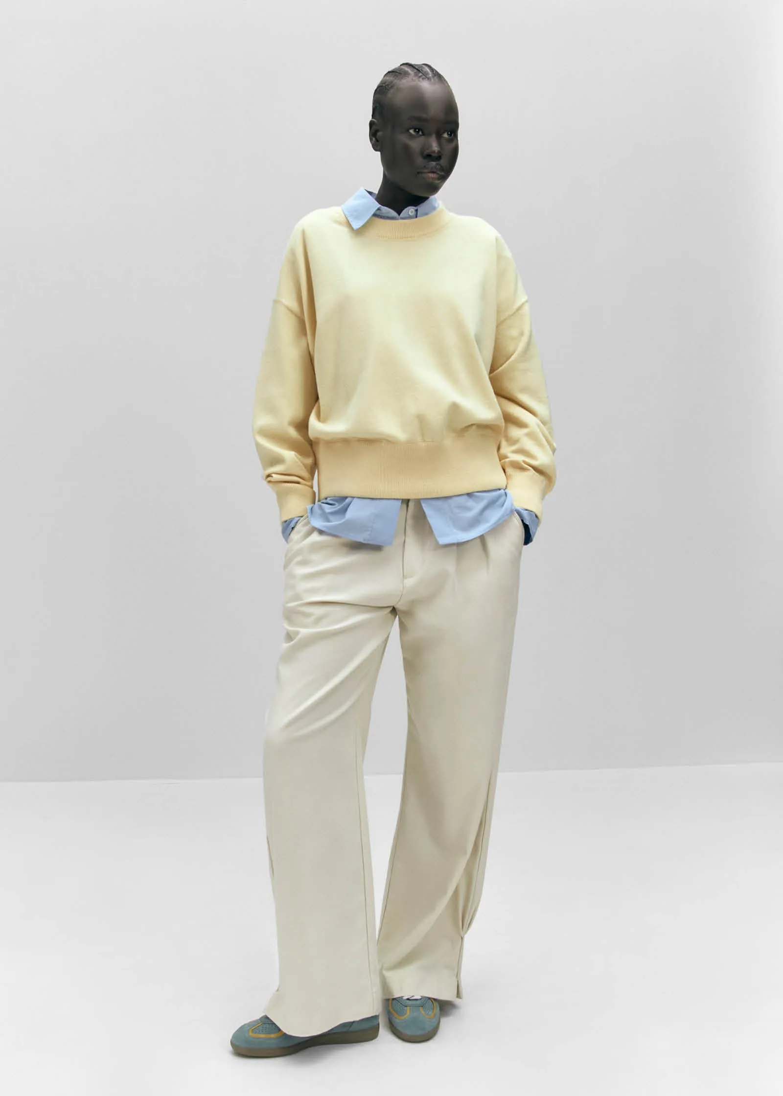 Tb.490 Rife Blue Grey Leather Sneakers sold by Alohas product image thumbnail 2